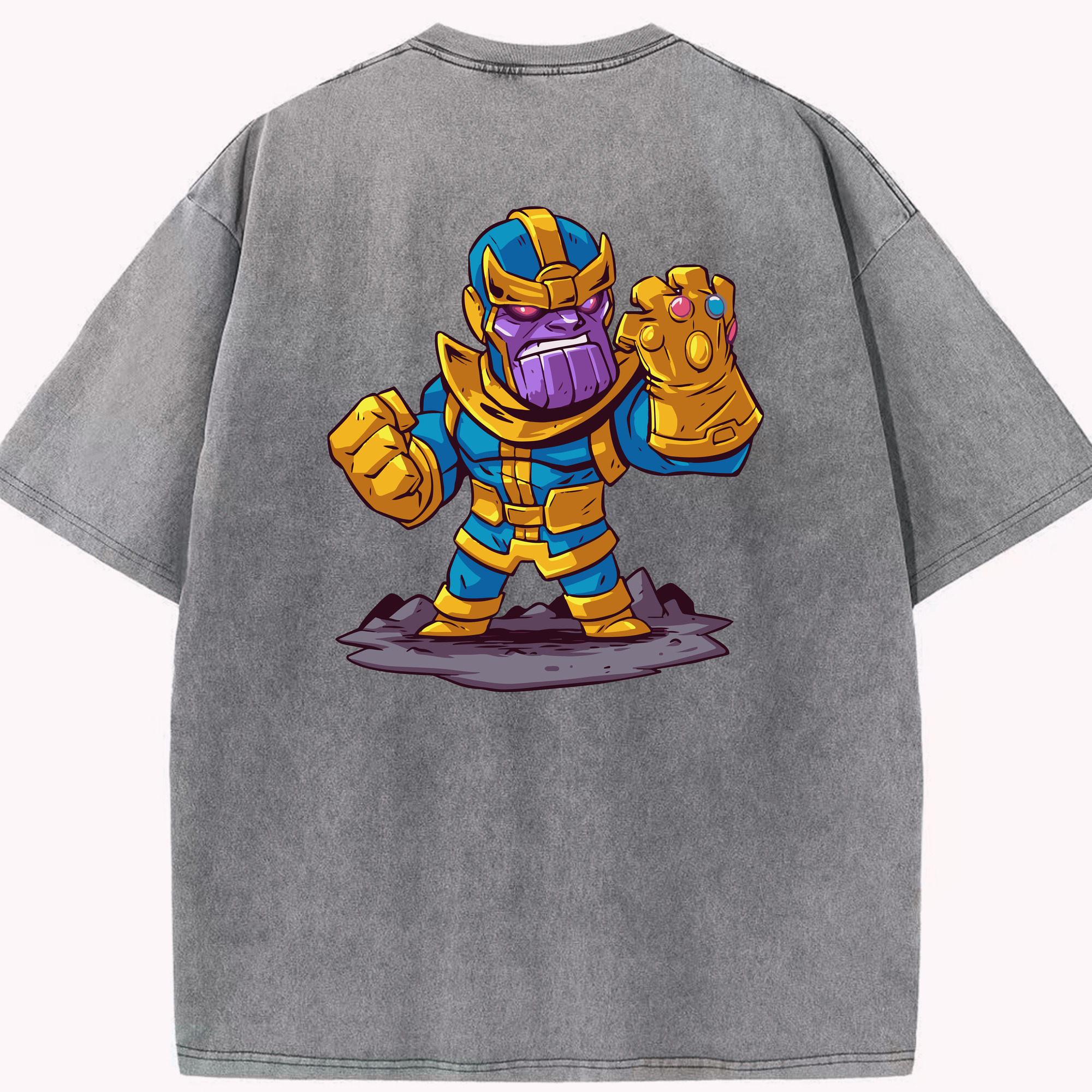 （画像用） アベンジャーズ The Avengers 綿100% ヴィンテージ風 半袖Tシャツ（背面プリント）