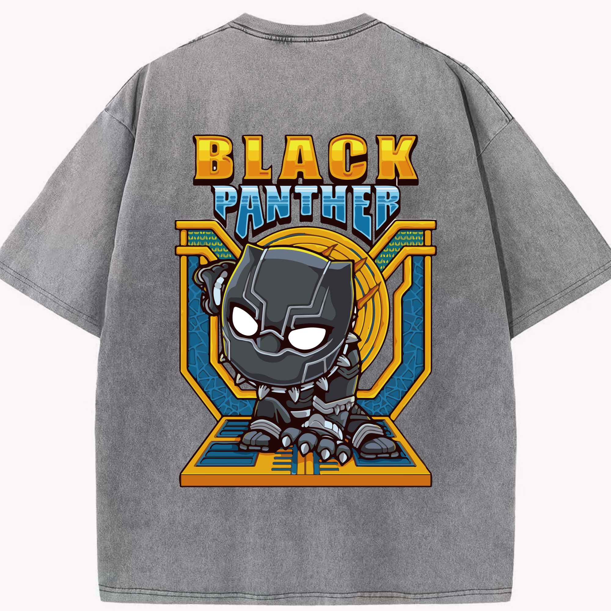 （画像用） アベンジャーズ The Avengers 綿100% ヴィンテージ風 半袖Tシャツ（背面プリント）