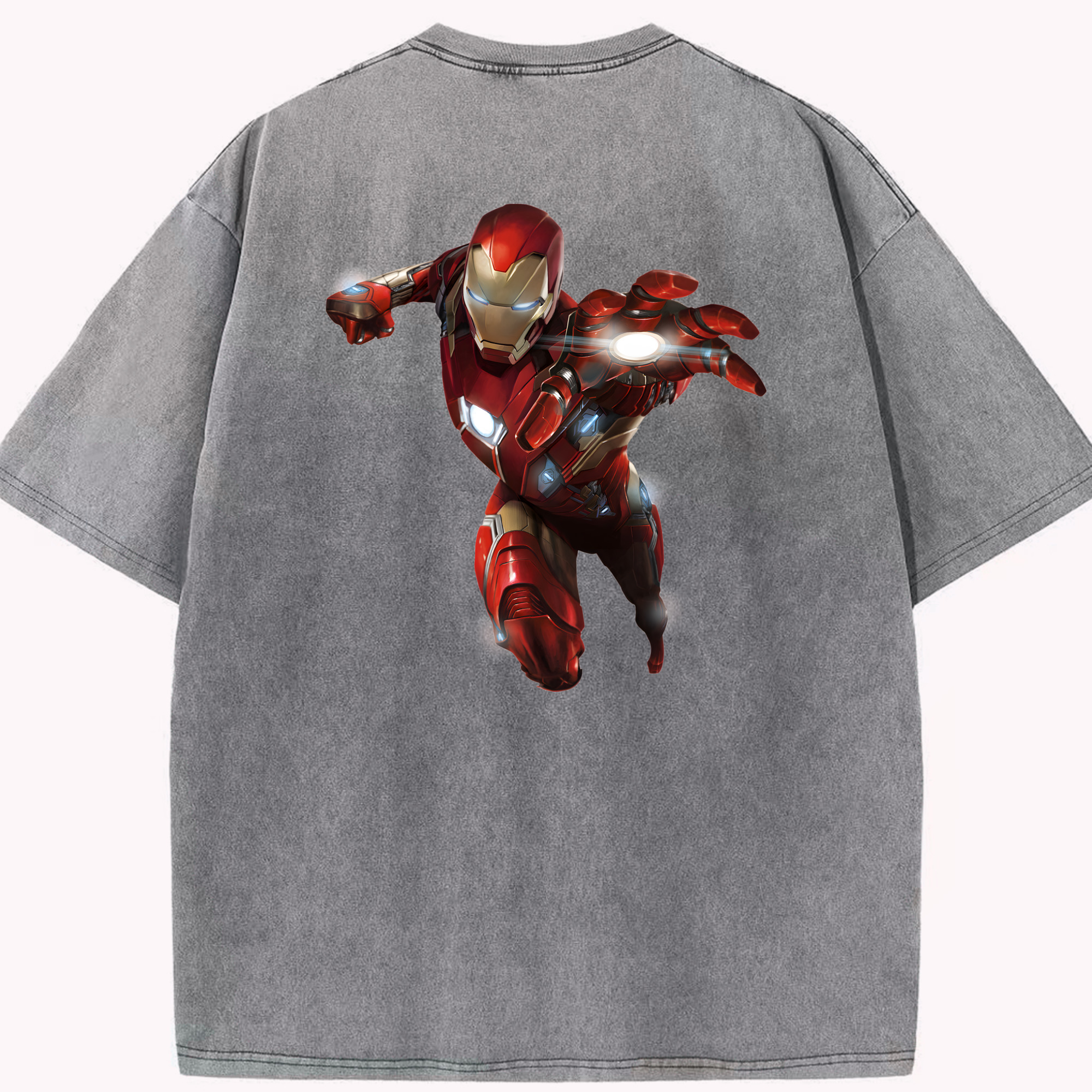（画像用） アベンジャーズ The Avengers 綿100% ヴィンテージ風 半袖Tシャツ（背面プリント）