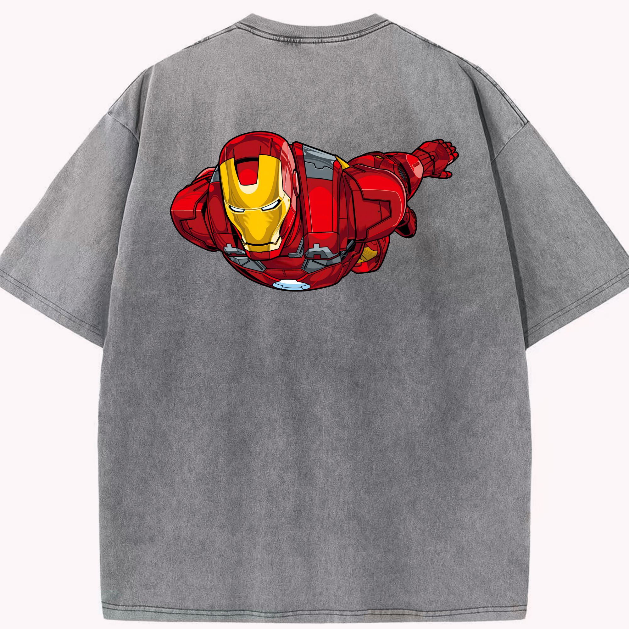 （画像用） アベンジャーズ The Avengers 綿100% ヴィンテージ風 半袖Tシャツ（背面プリント）