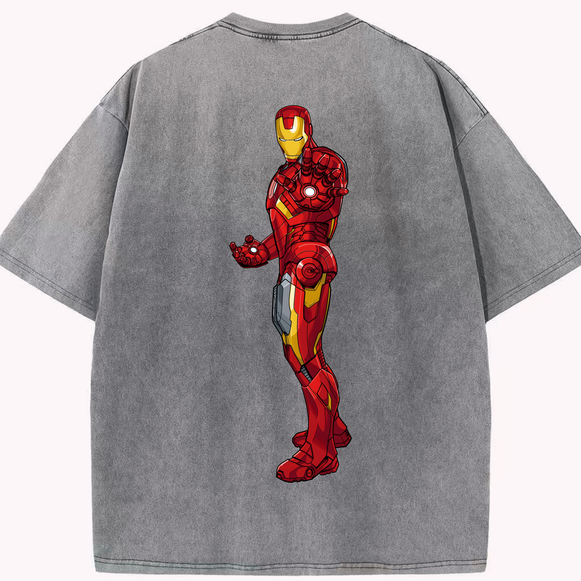 （画像用） アベンジャーズ The Avengers 綿100% ヴィンテージ風 半袖Tシャツ（背面プリント）