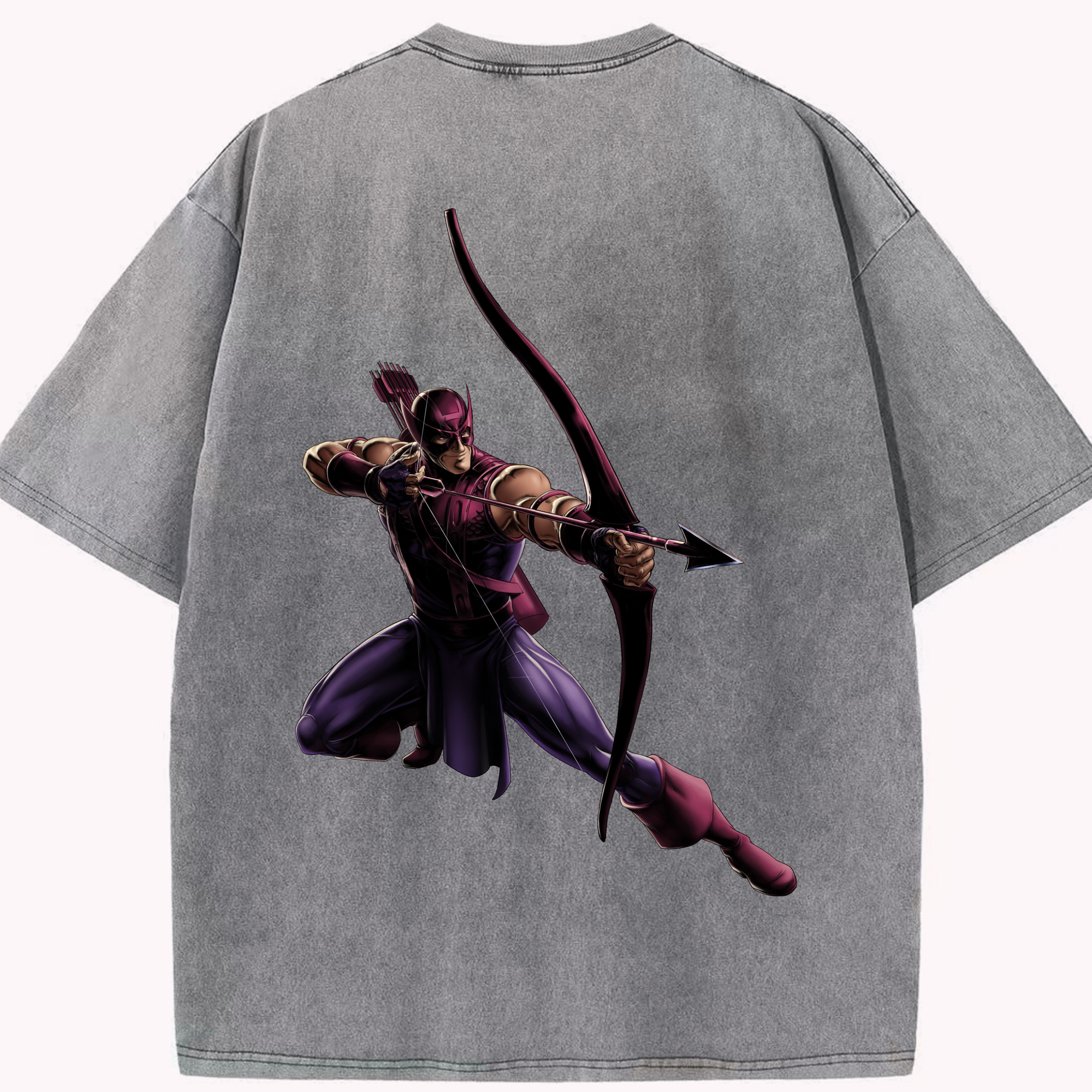 （画像用） アベンジャーズ The Avengers 綿100% ヴィンテージ風 半袖Tシャツ（背面プリント）
