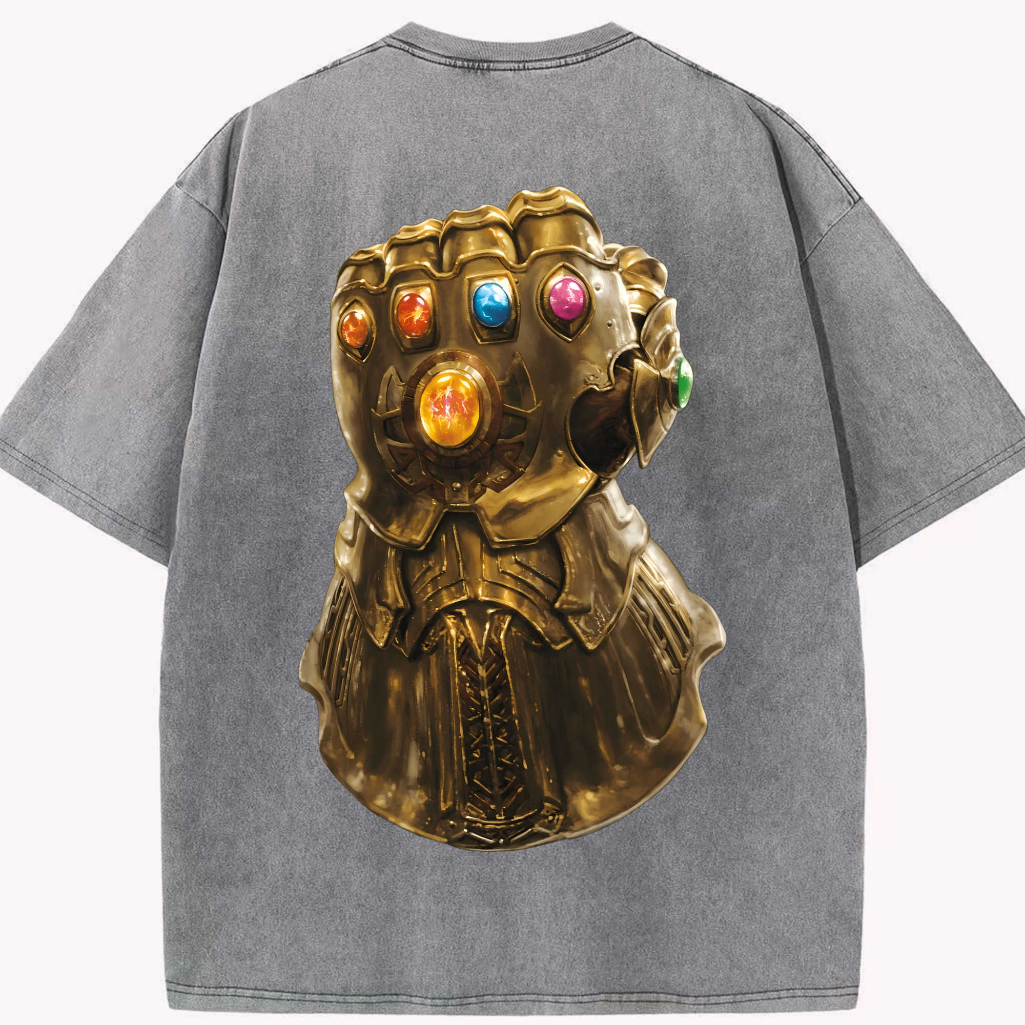 （画像用） アベンジャーズ The Avengers 綿100% ヴィンテージ風 半袖Tシャツ（背面プリント）