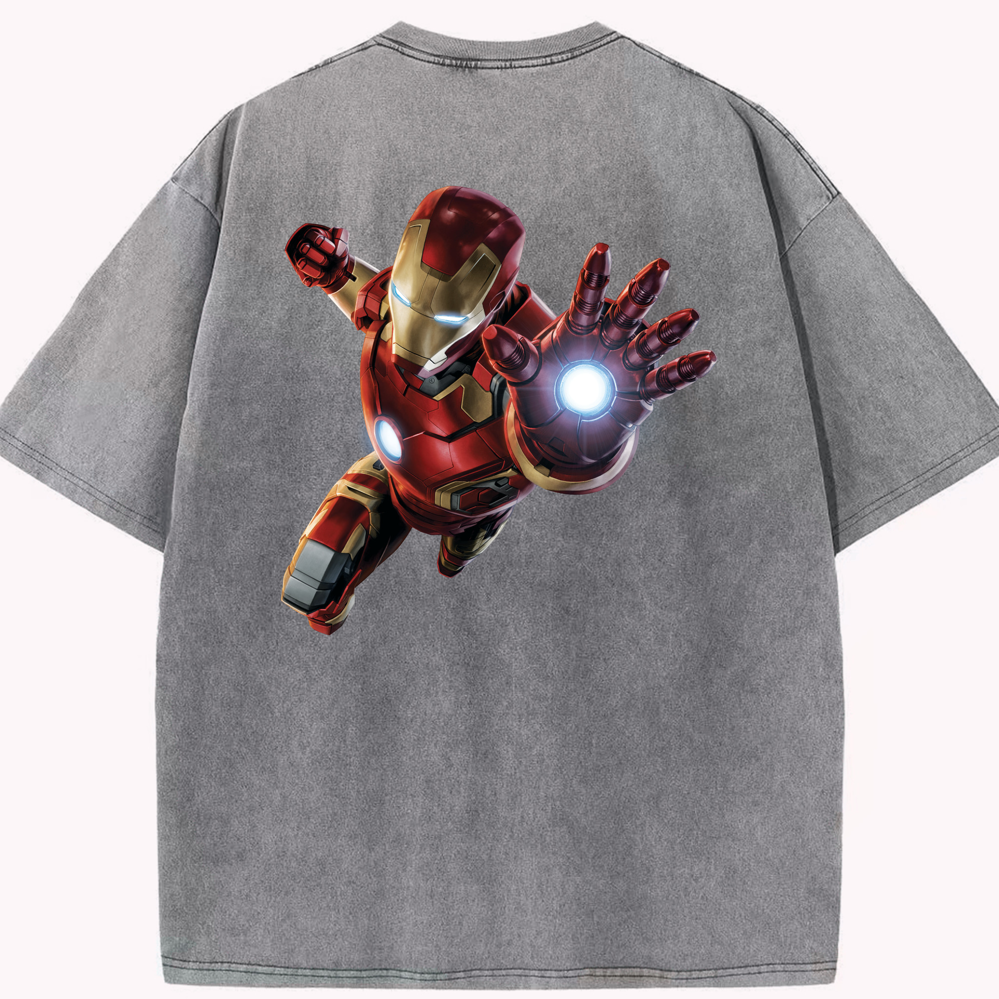 （画像用） アベンジャーズ The Avengers 綿100% ヴィンテージ風 半袖Tシャツ（背面プリント）
