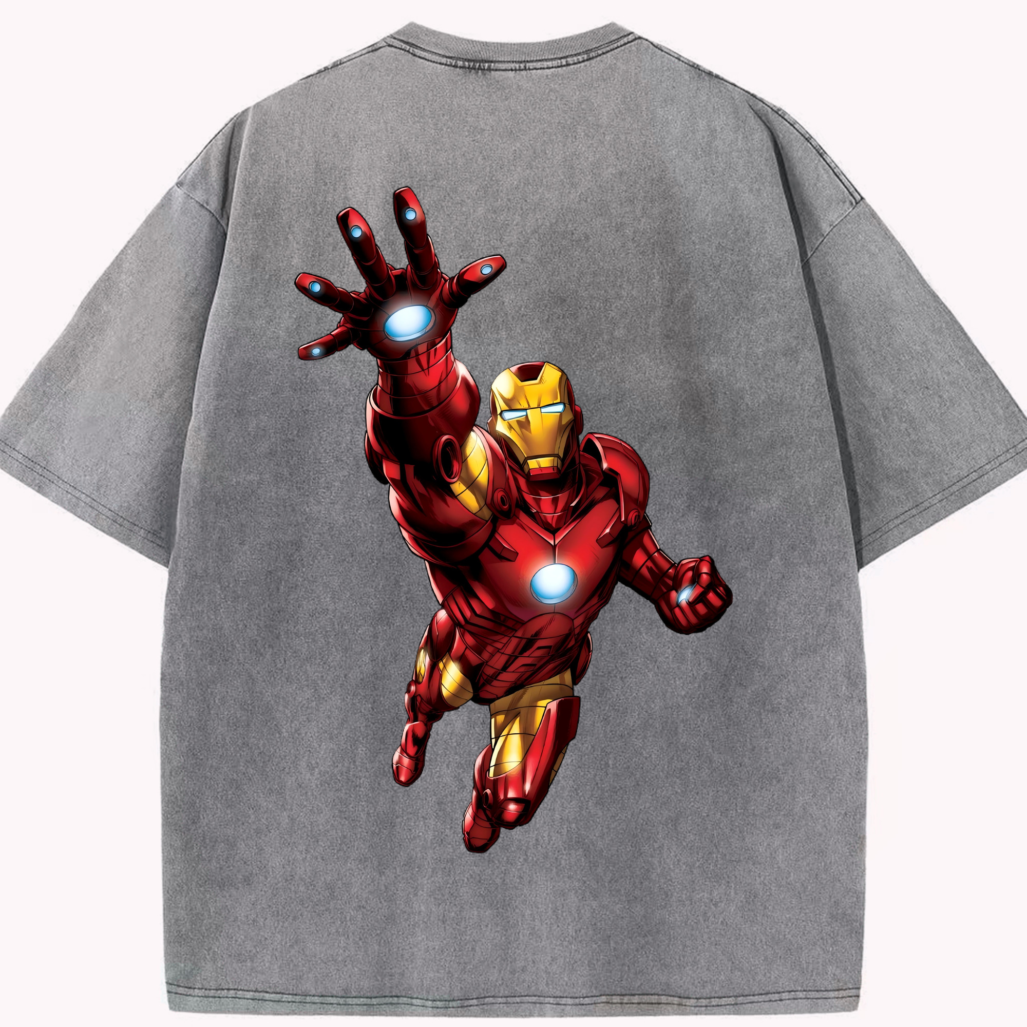 （画像用） アベンジャーズ The Avengers 綿100% ヴィンテージ風 半袖Tシャツ（背面プリント）