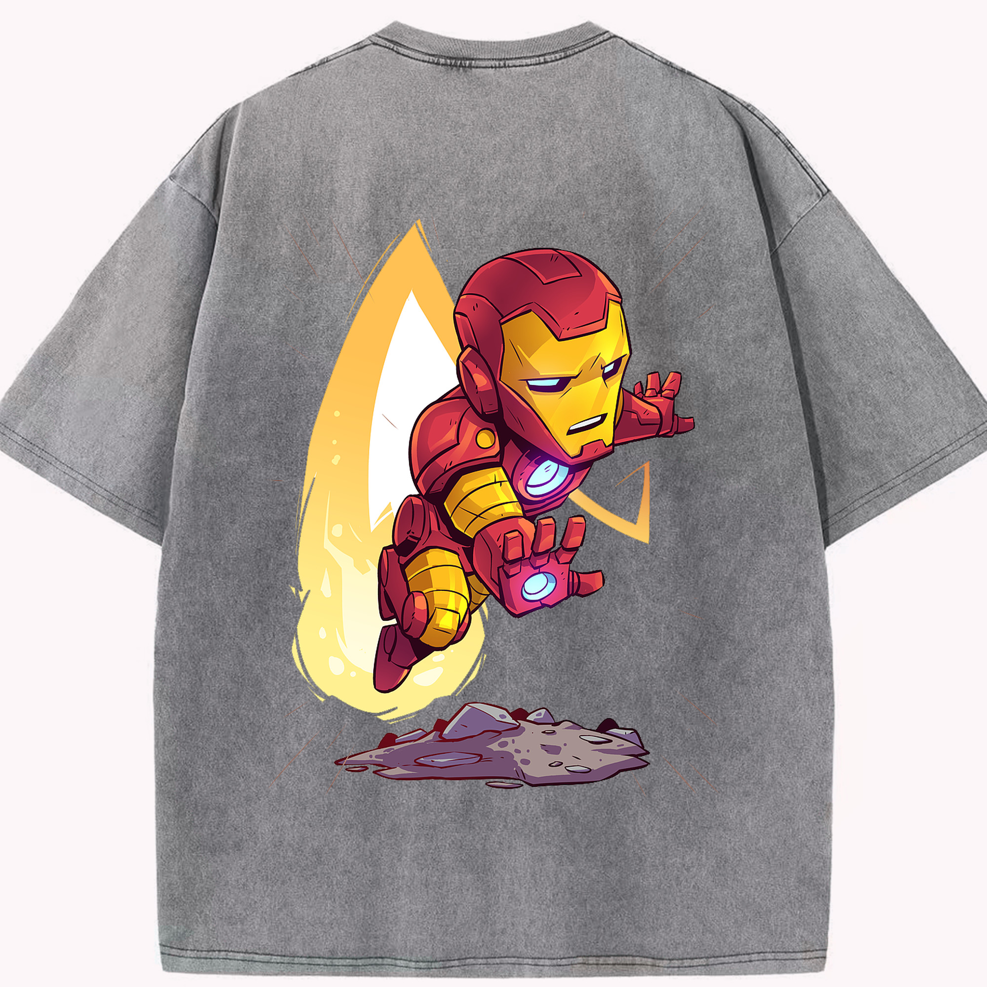 （画像用） アベンジャーズ The Avengers 綿100% ヴィンテージ風 半袖Tシャツ（背面プリント）