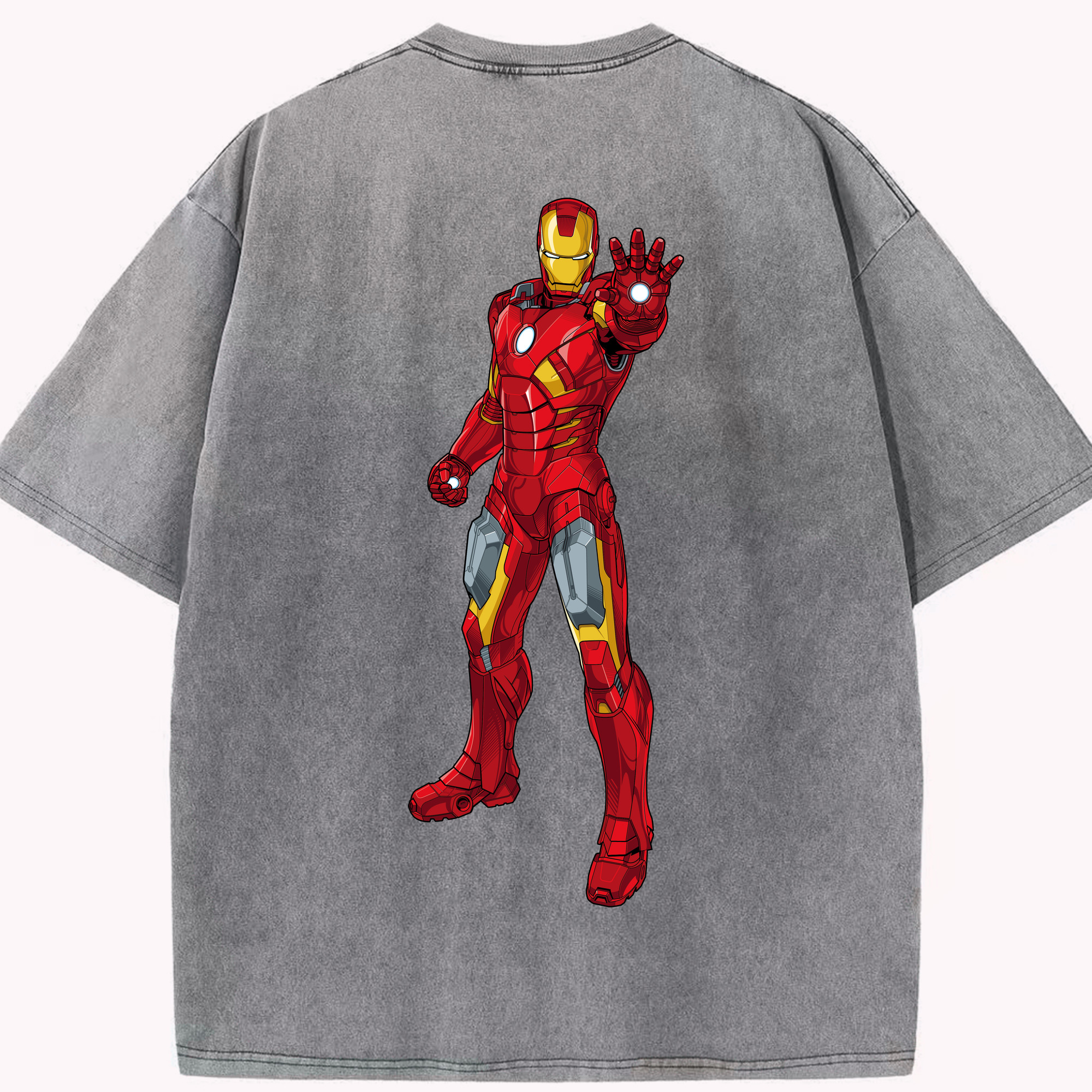 （画像用） アベンジャーズ The Avengers 綿100% ヴィンテージ風 半袖Tシャツ（背面プリント）