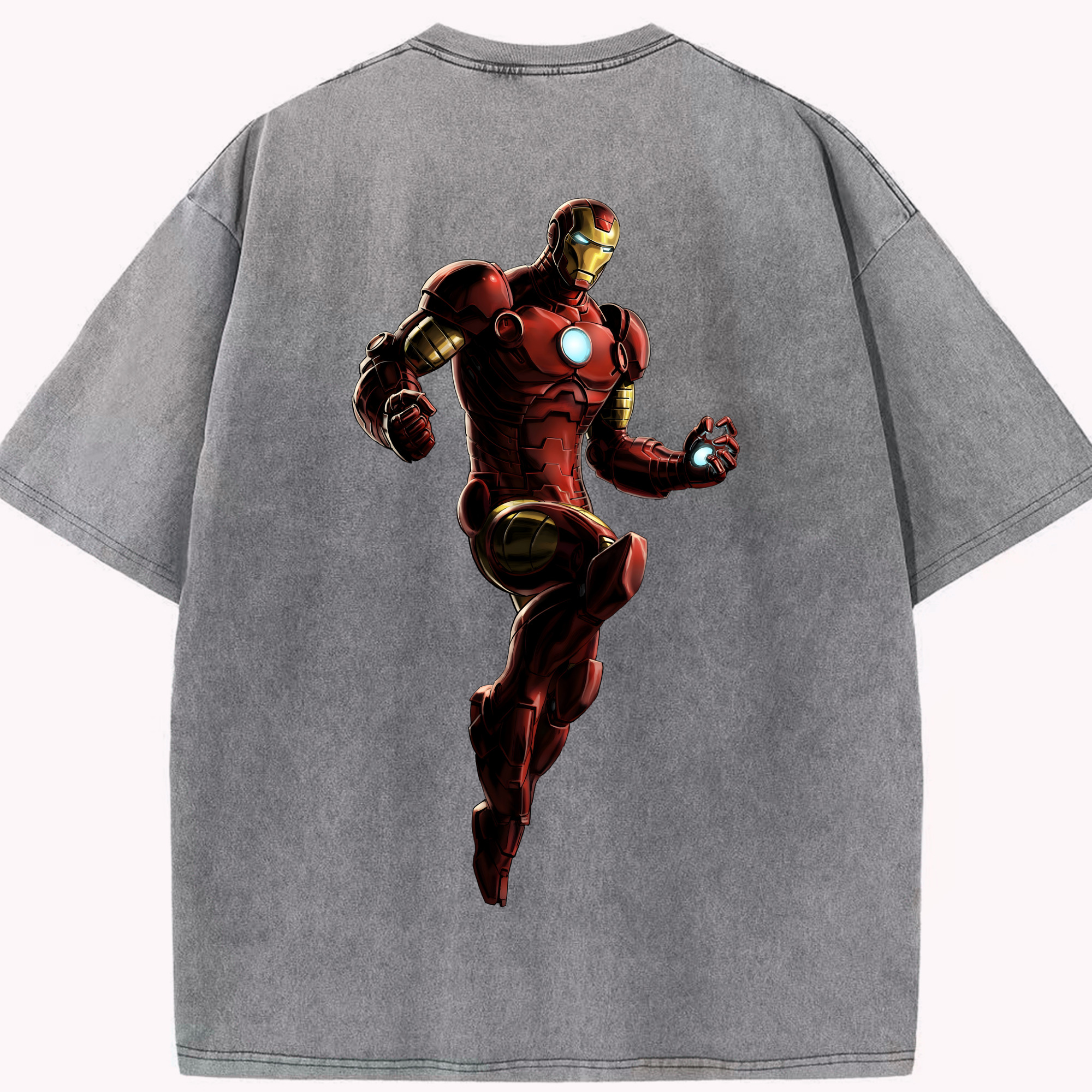 （画像用） アベンジャーズ The Avengers 綿100% ヴィンテージ風 半袖Tシャツ（背面プリント）