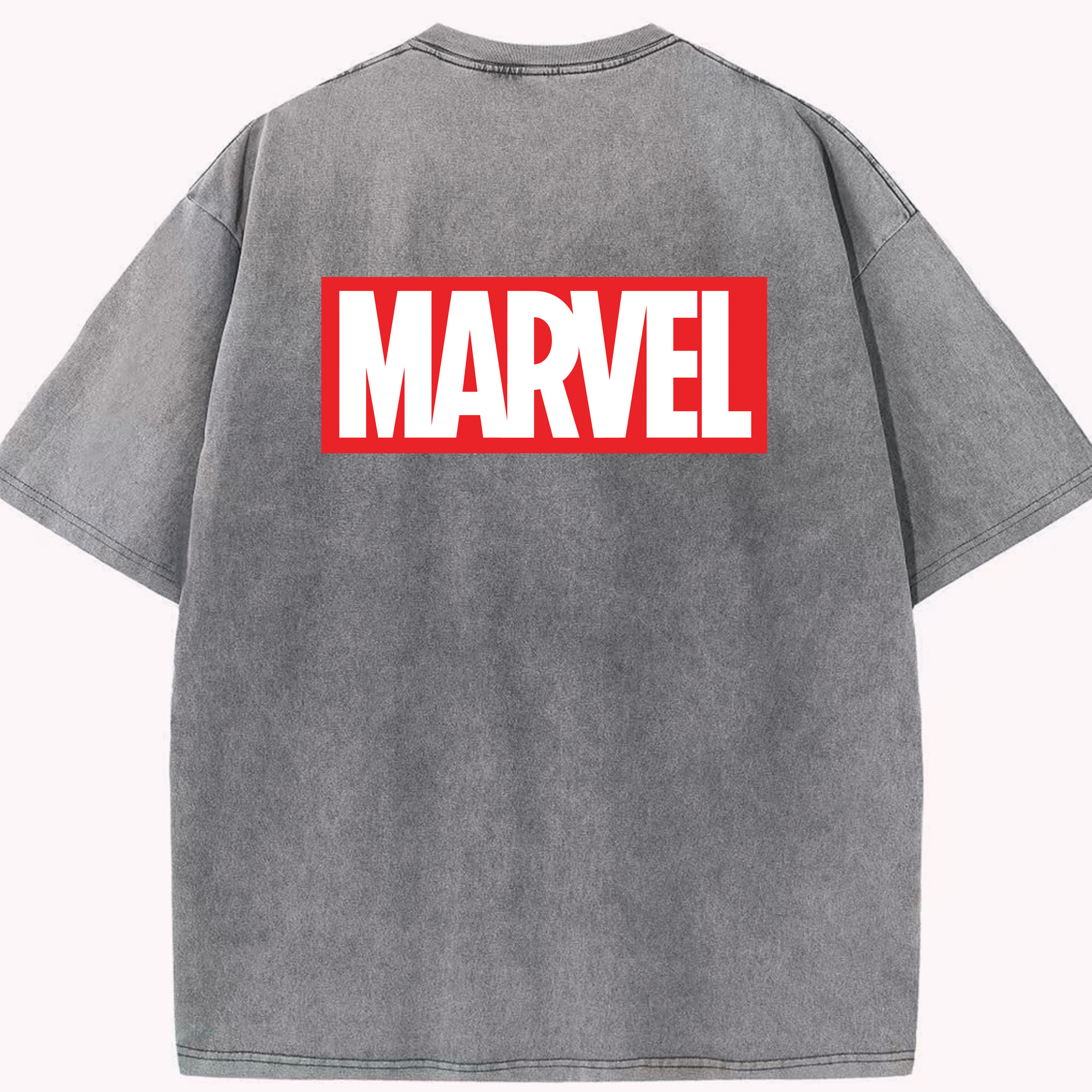 （画像用） アベンジャーズ The Avengers 綿100% ヴィンテージ風 半袖Tシャツ（背面プリント）
