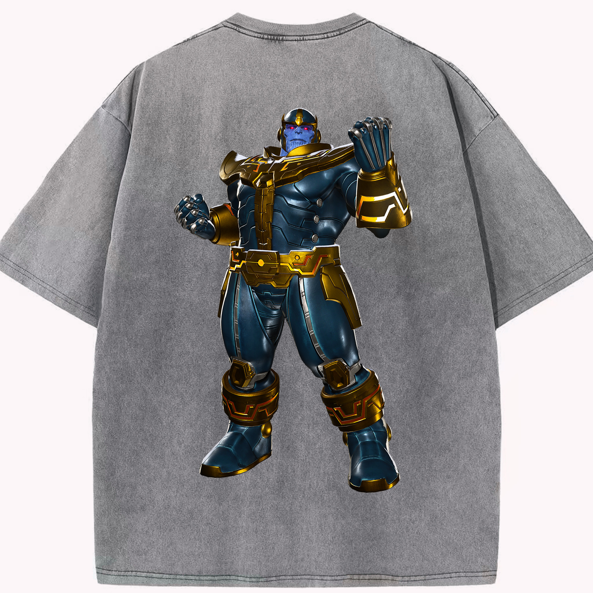 （画像用） アベンジャーズ The Avengers 綿100% ヴィンテージ風 半袖Tシャツ（背面プリント）