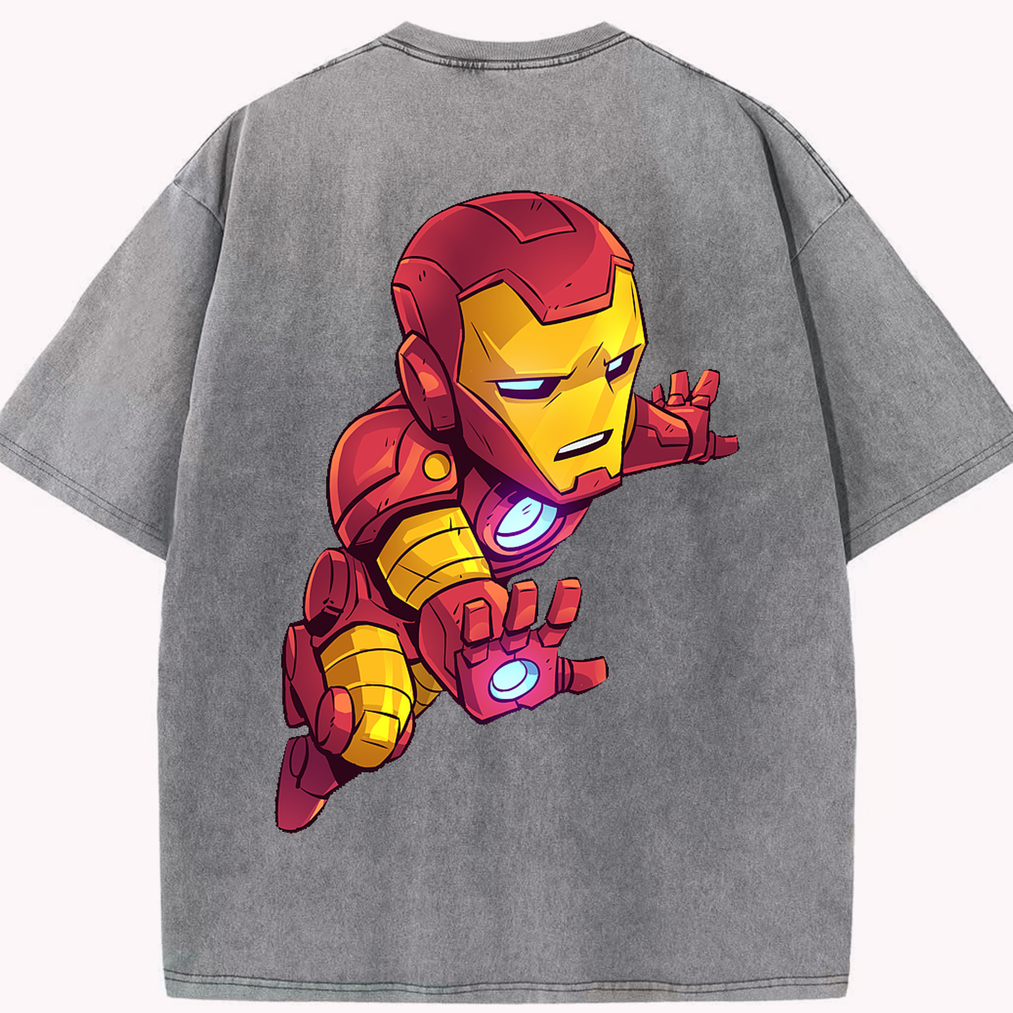 （画像用） アベンジャーズ The Avengers 綿100% ヴィンテージ風 半袖Tシャツ（背面プリント）
