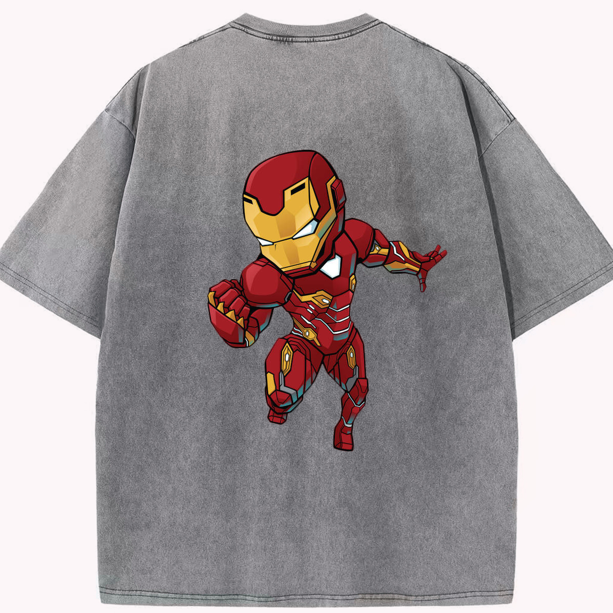 （画像用） アベンジャーズ The Avengers 綿100% ヴィンテージ風 半袖Tシャツ（背面プリント）