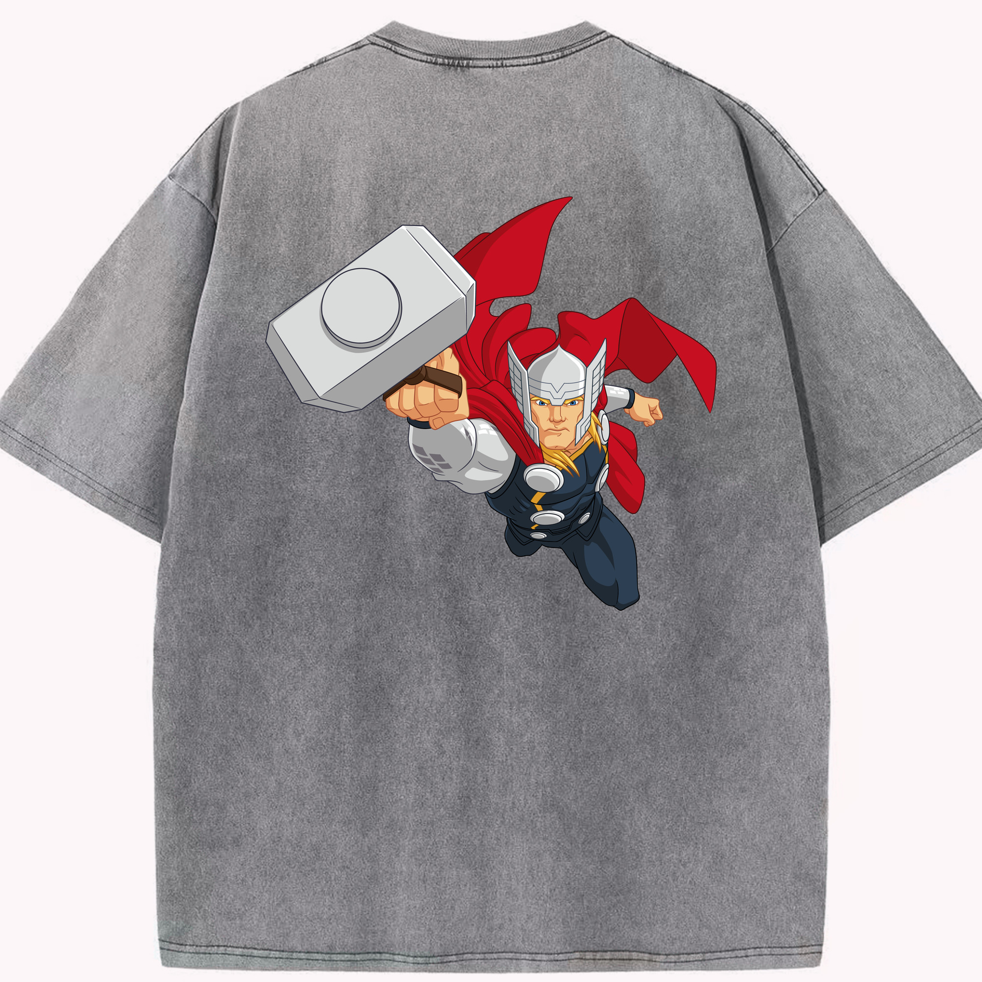 （画像用） アベンジャーズ The Avengers 綿100% ヴィンテージ風 半袖Tシャツ（背面プリント）