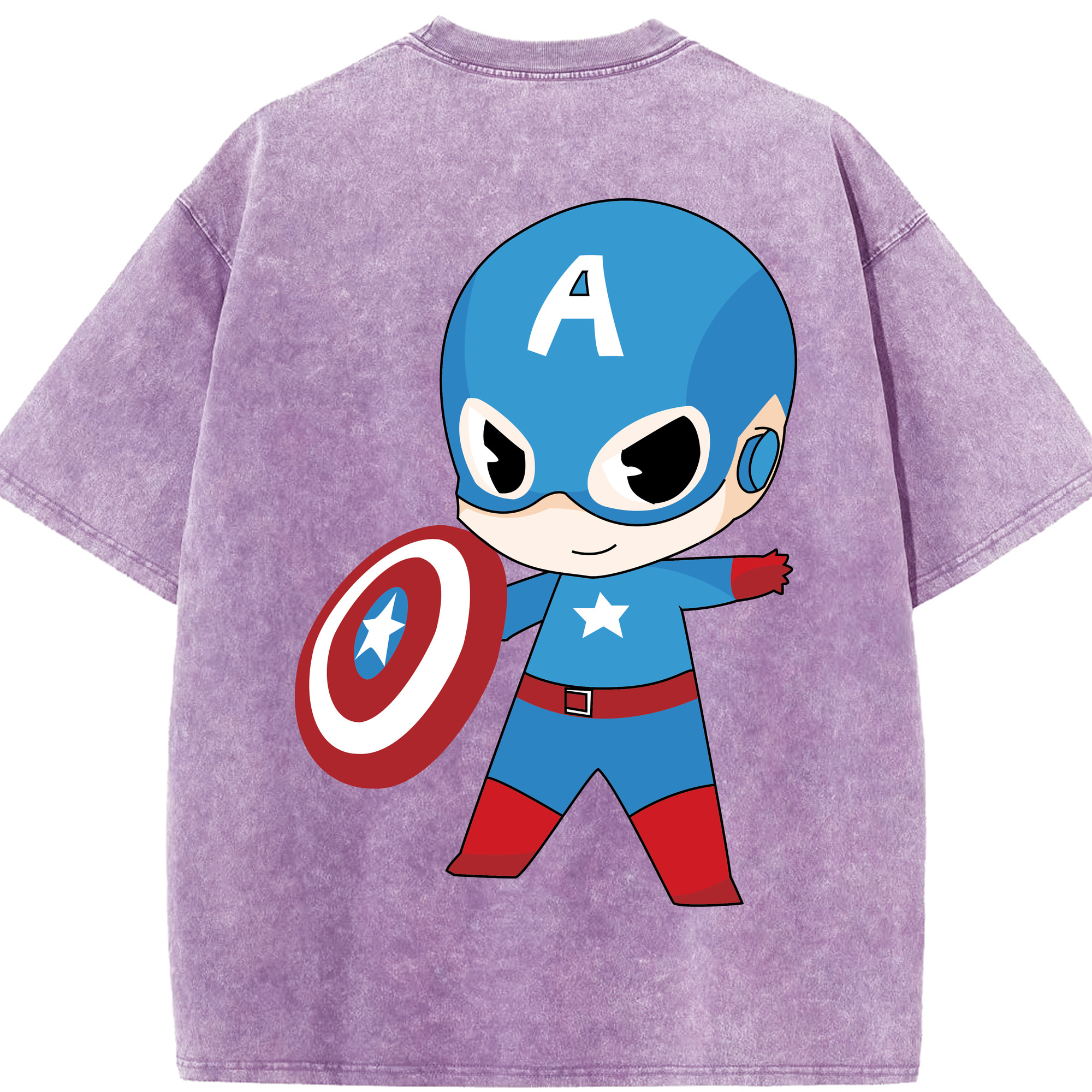 （画像用） アベンジャーズ The Avengers 綿100% ヴィンテージ風 半袖Tシャツ（背面プリント）