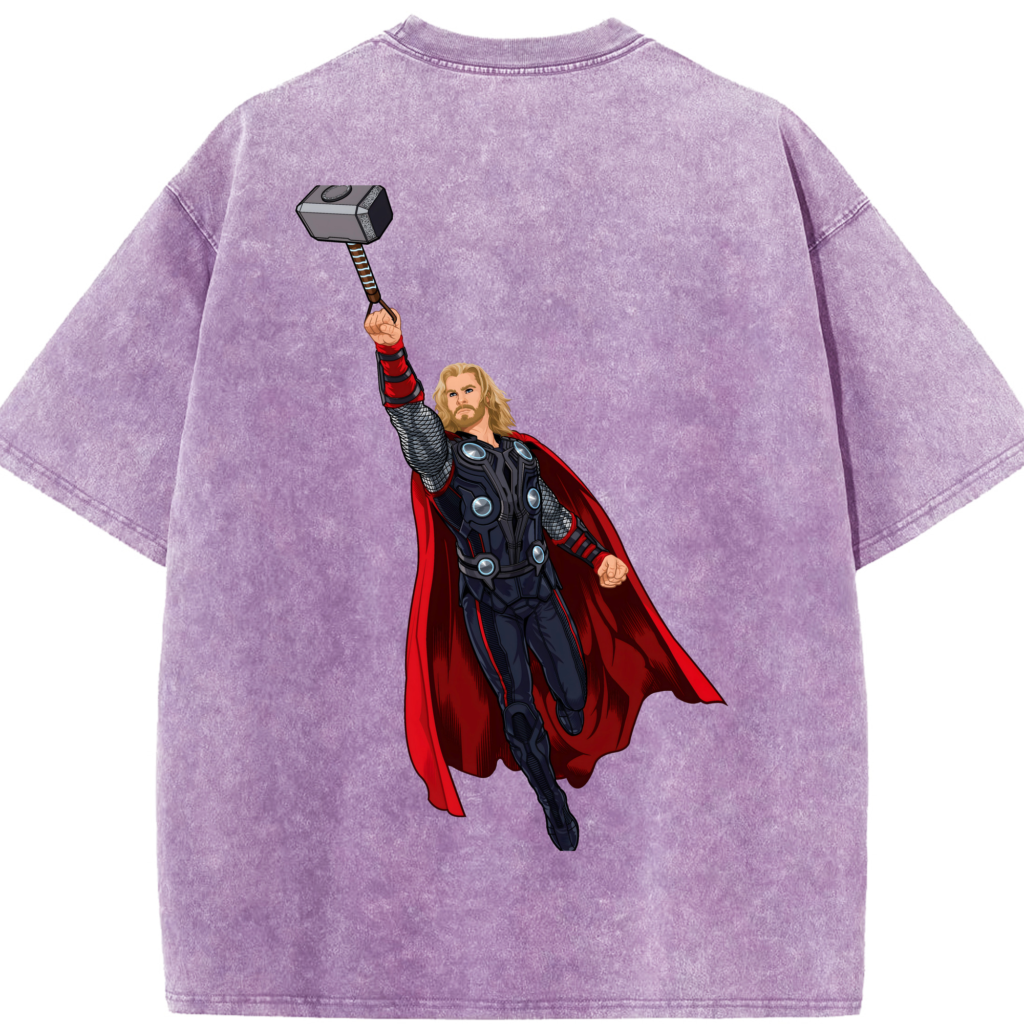 （画像用） アベンジャーズ The Avengers 綿100% ヴィンテージ風 半袖Tシャツ（背面プリント）