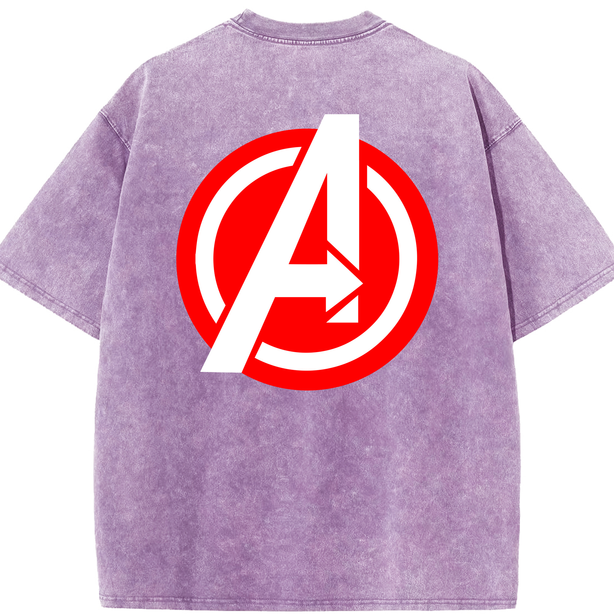 （画像用） アベンジャーズ The Avengers 綿100% ヴィンテージ風 半袖Tシャツ（背面プリント）