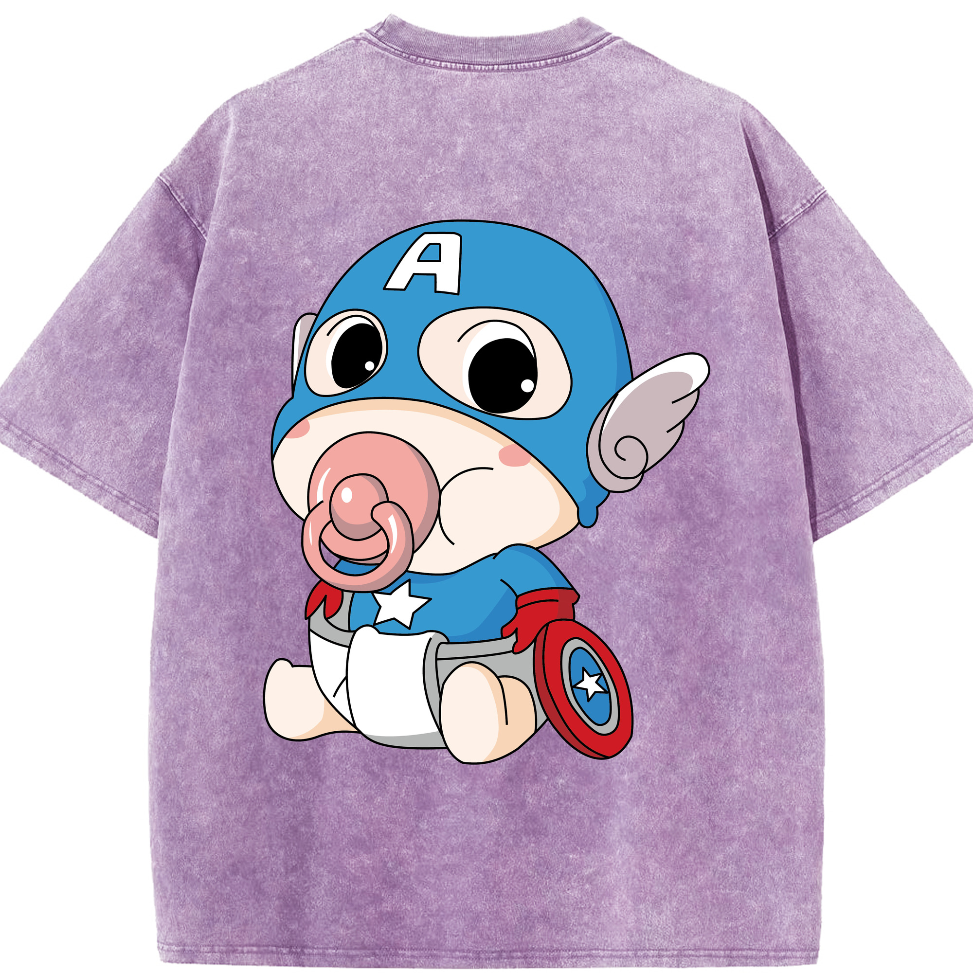 （画像用） アベンジャーズ The Avengers 綿100% ヴィンテージ風 半袖Tシャツ（背面プリント）