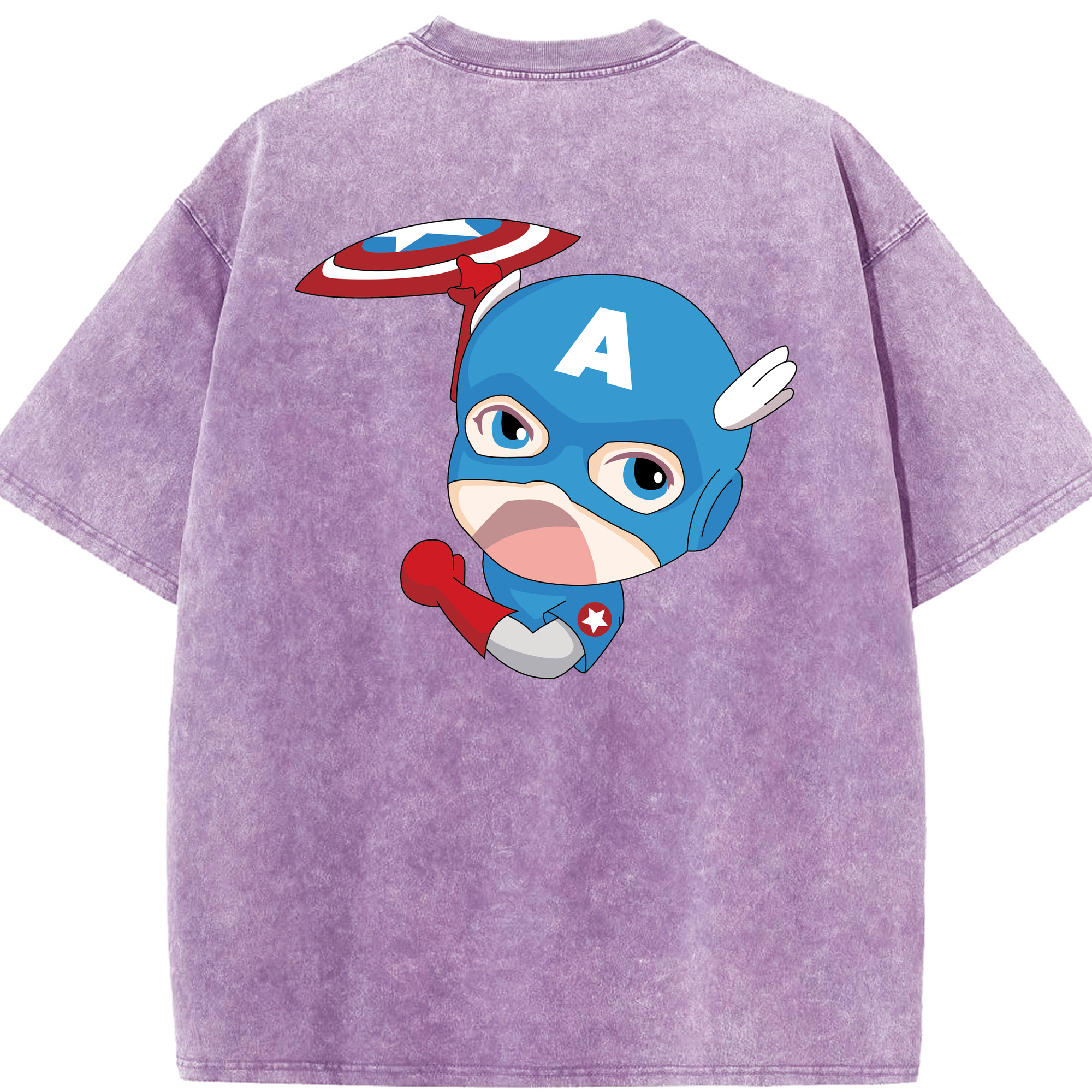 （画像用） アベンジャーズ The Avengers 綿100% ヴィンテージ風 半袖Tシャツ（背面プリント）