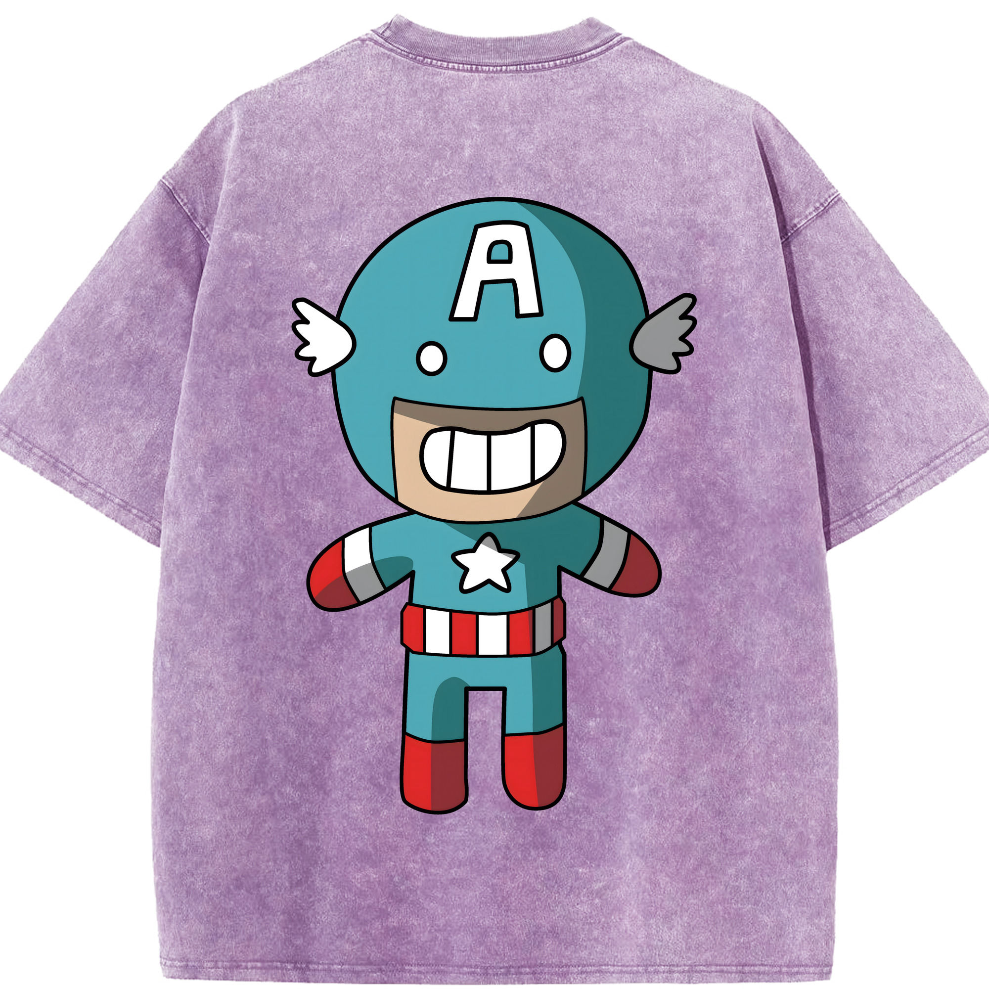 （画像用） アベンジャーズ The Avengers 綿100% ヴィンテージ風 半袖Tシャツ（背面プリント）