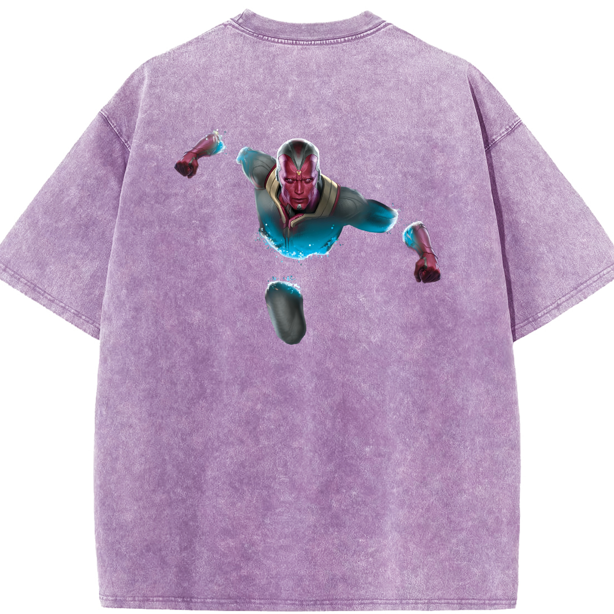 （画像用） アベンジャーズ The Avengers 綿100% ヴィンテージ風 半袖Tシャツ（背面プリント）