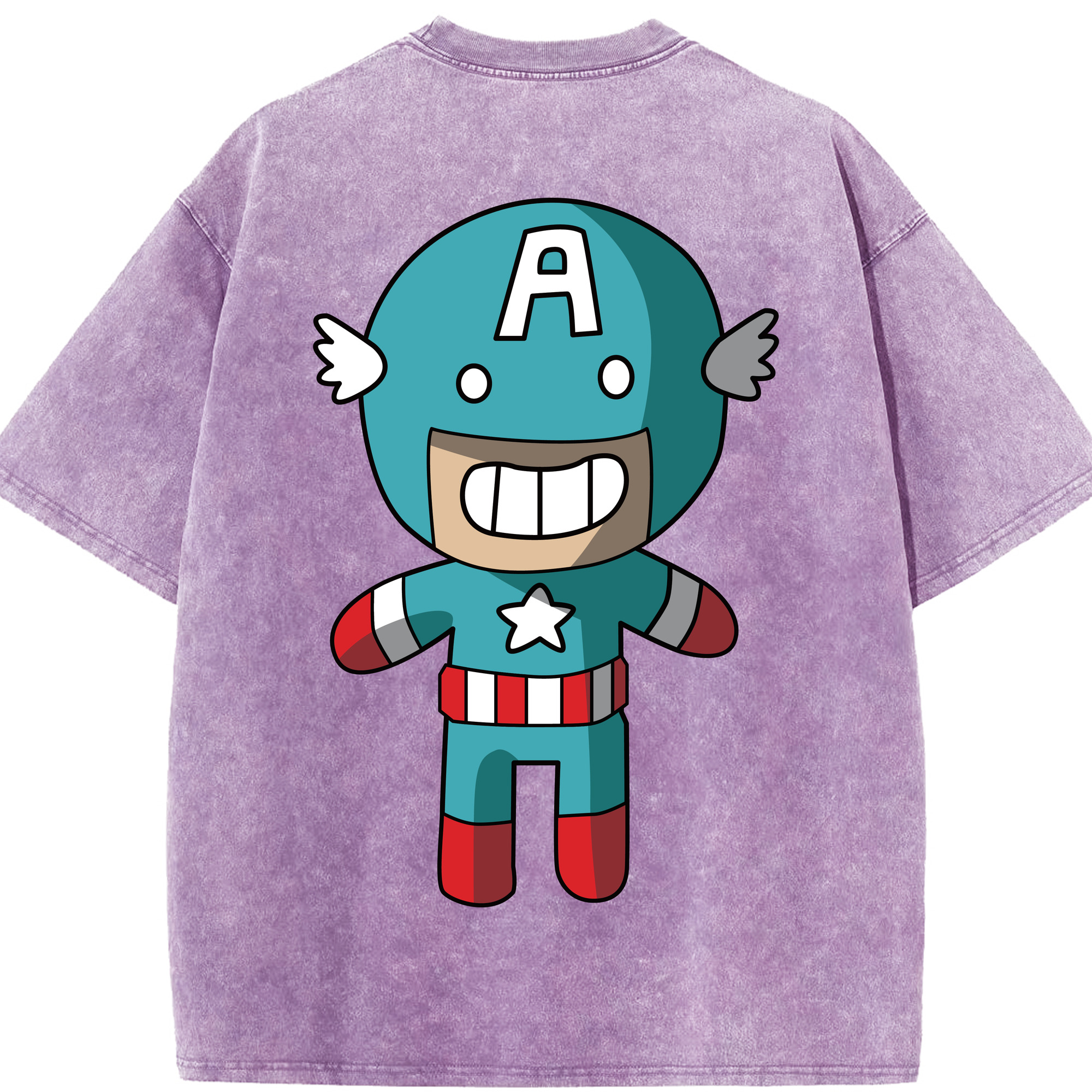 （画像用） アベンジャーズ The Avengers 綿100% ヴィンテージ風 半袖Tシャツ（背面プリント）