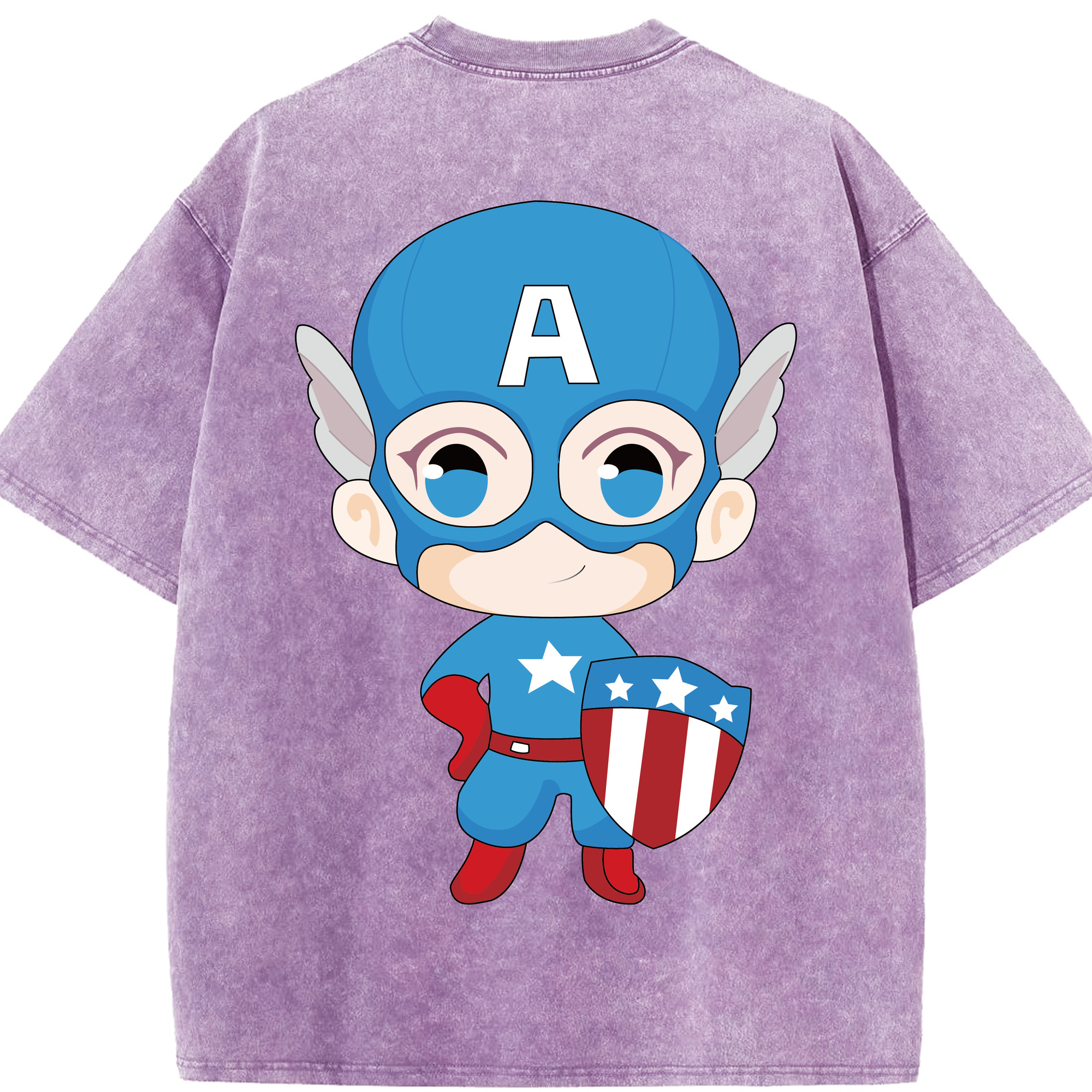 （画像用） アベンジャーズ The Avengers 綿100% ヴィンテージ風 半袖Tシャツ（背面プリント）