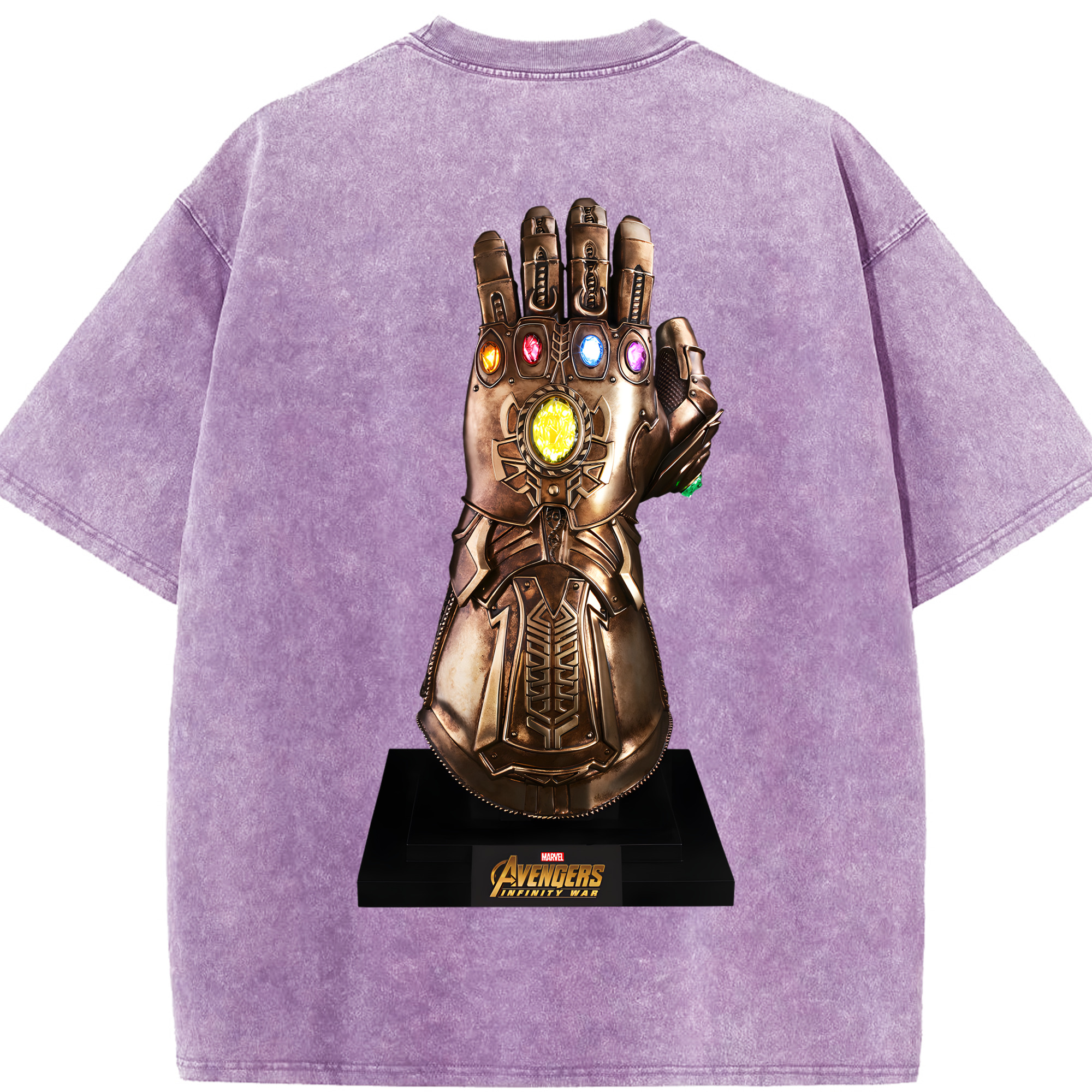 （画像用） アベンジャーズ The Avengers 綿100% ヴィンテージ風 半袖Tシャツ（背面プリント）