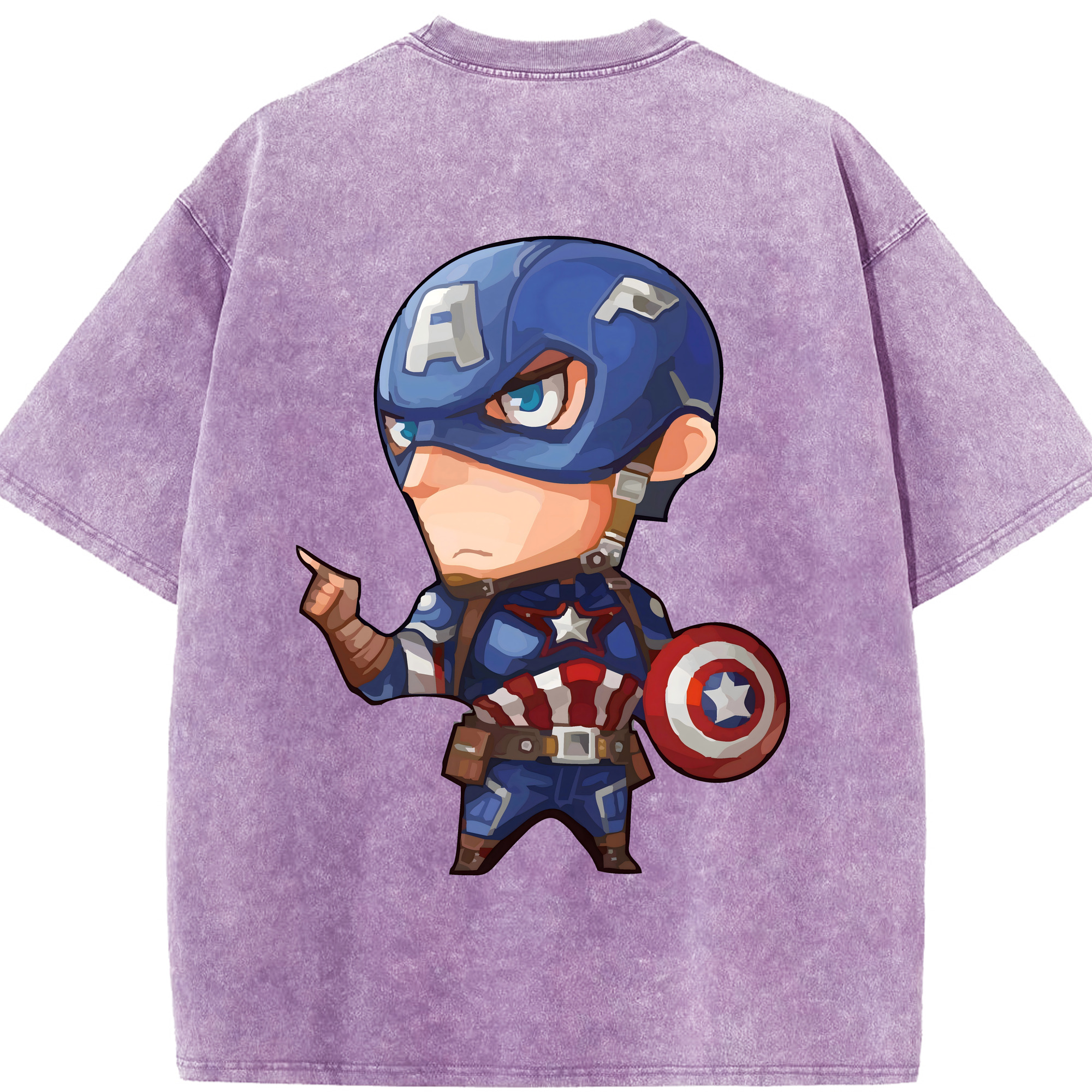 （画像用） アベンジャーズ The Avengers 綿100% ヴィンテージ風 半袖Tシャツ（背面プリント）