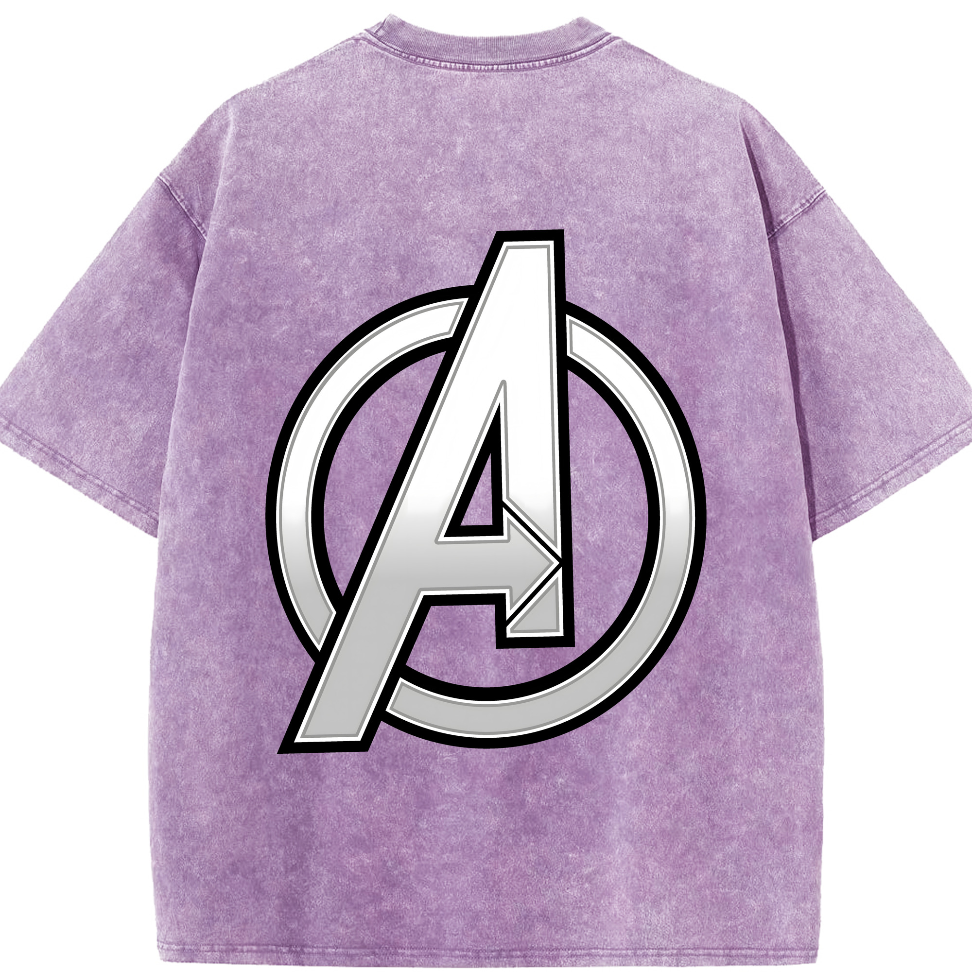 （画像用） アベンジャーズ The Avengers 綿100% ヴィンテージ風 半袖Tシャツ（背面プリント）