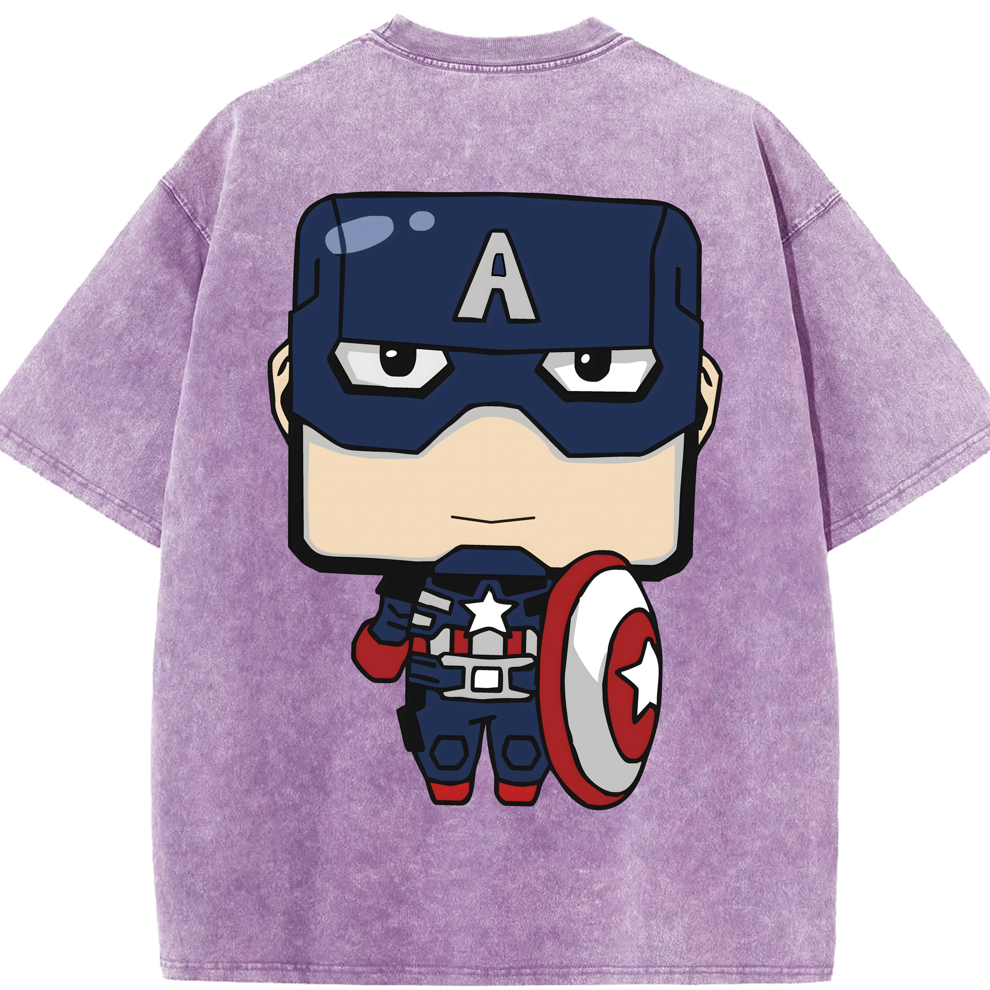 （画像用） アベンジャーズ The Avengers 綿100% ヴィンテージ風 半袖Tシャツ（背面プリント）