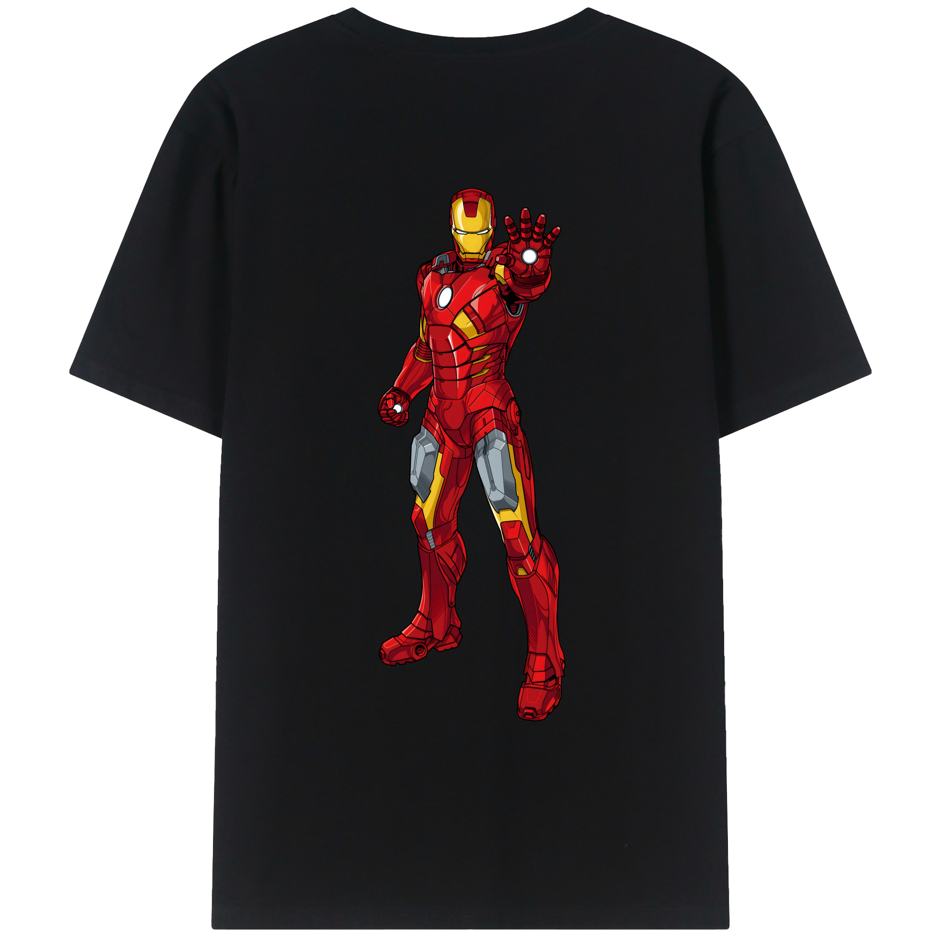 （画像用） アベンジャーズ The Avengers 綿100％ メンズ半袖Tシャツ（バックプリント） 通気性