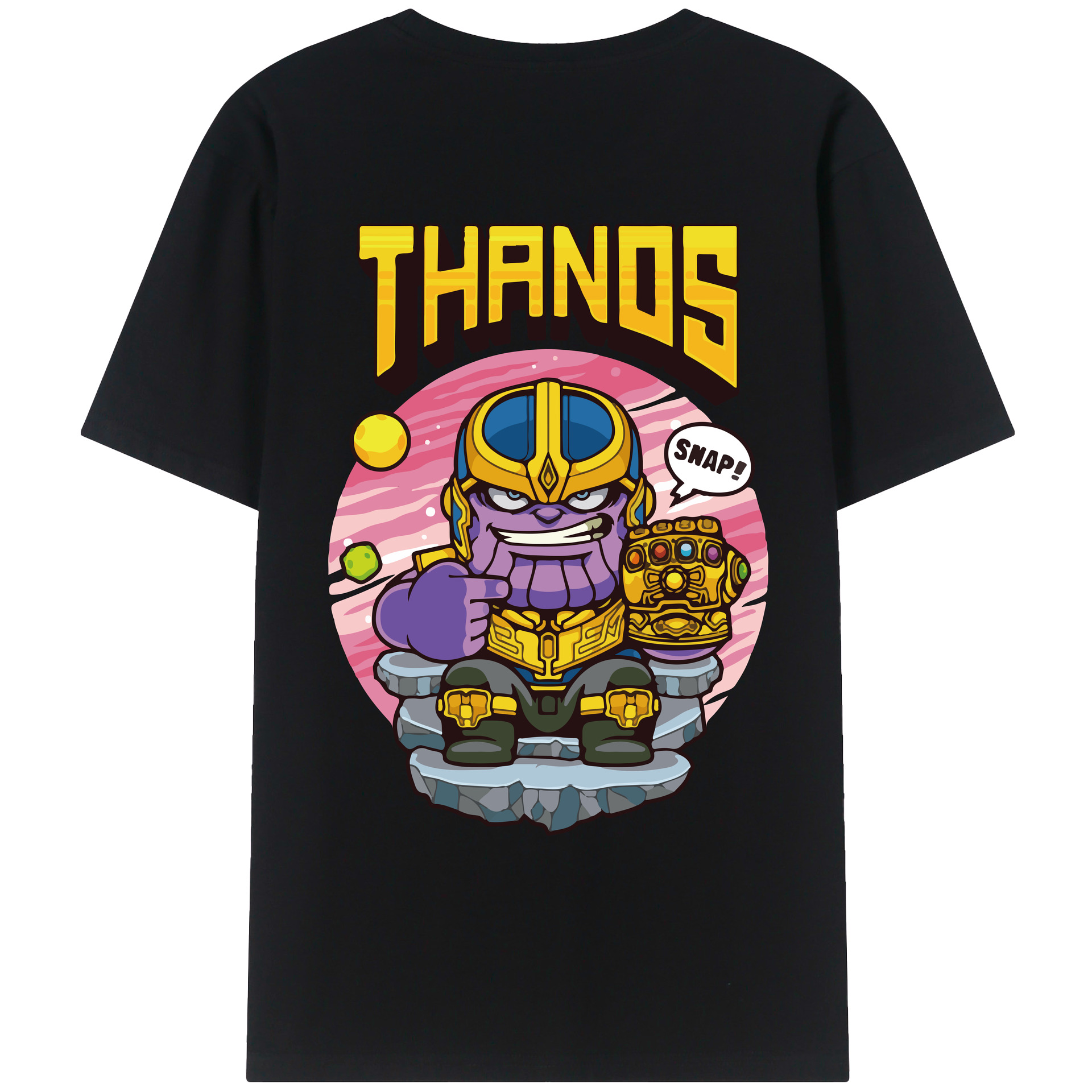 （画像用） アベンジャーズ The Avengers 綿100％ メンズ半袖Tシャツ（バックプリント） 通気性