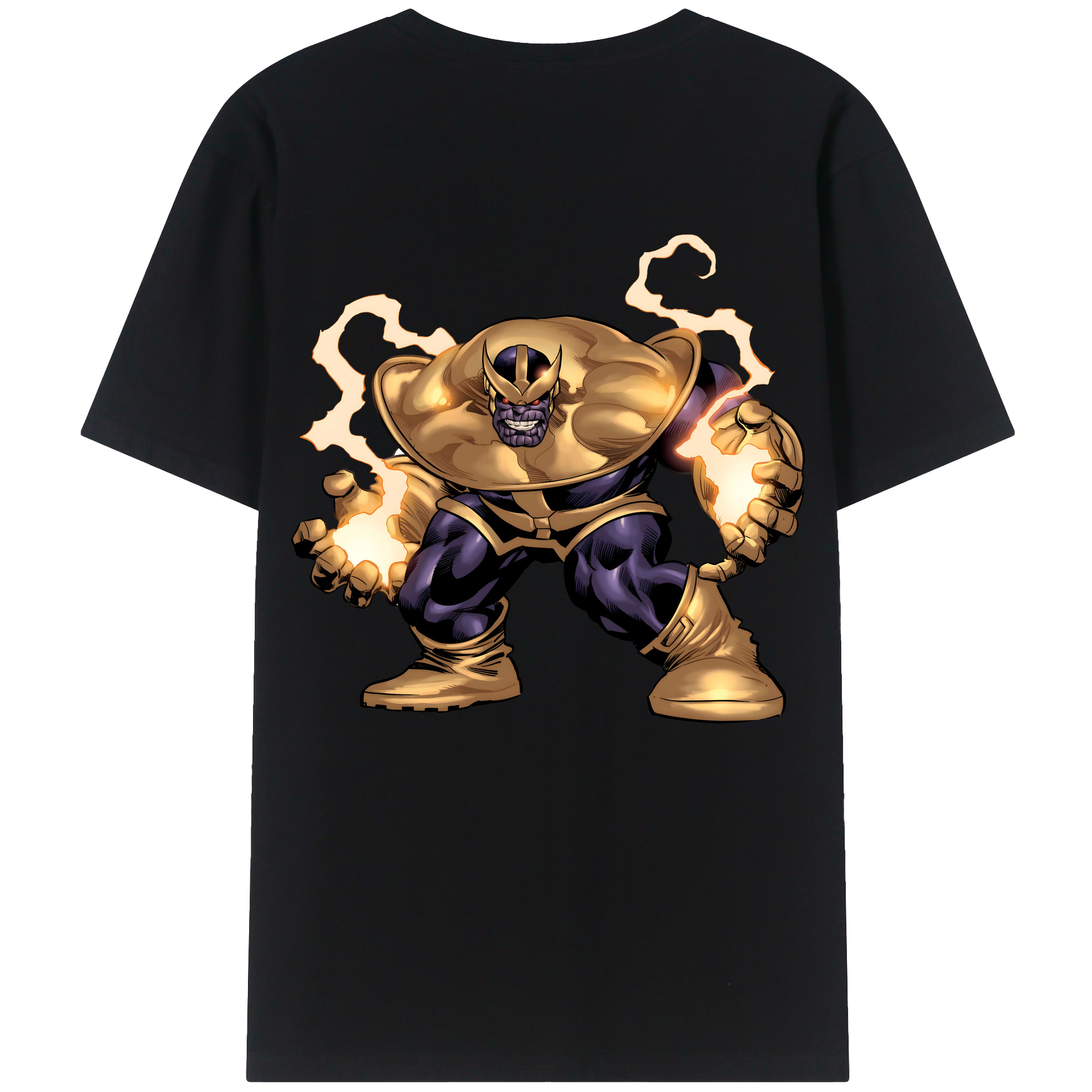 （画像用） アベンジャーズ The Avengers 綿100％ メンズ半袖Tシャツ（バックプリント） 通気性