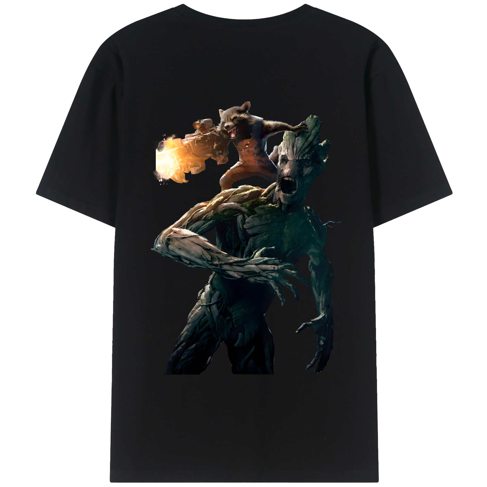 （画像用） アベンジャーズ The Avengers 綿100％ メンズ半袖Tシャツ（バックプリント） 通気性
