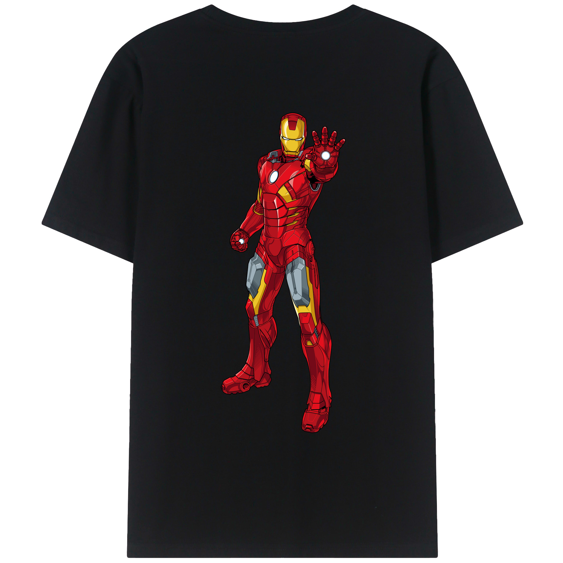 （画像用） アベンジャーズ The Avengers 綿100％ メンズ半袖Tシャツ（バックプリント） 通気性