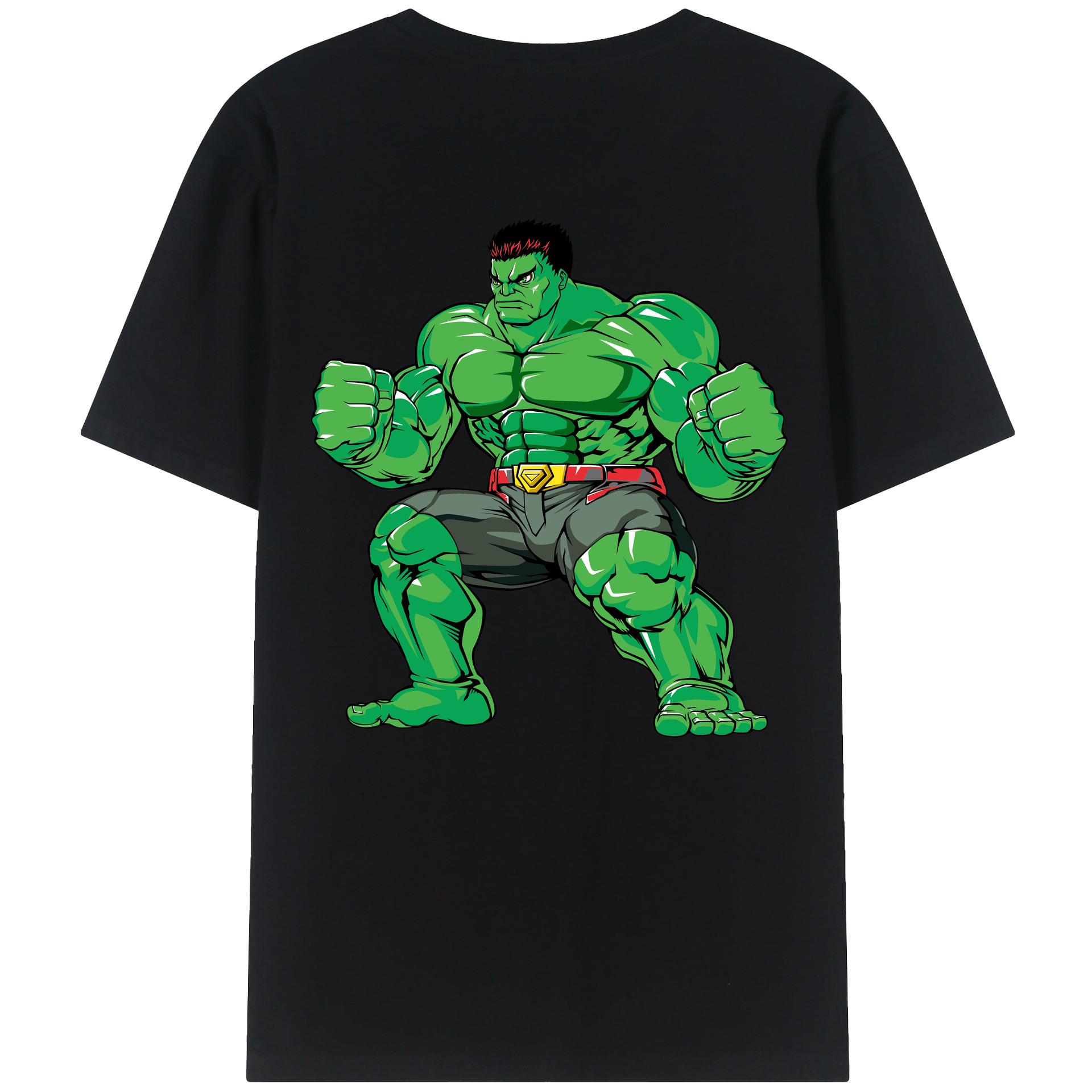 （画像用） アベンジャーズ The Avengers 綿100％ メンズ半袖Tシャツ（バックプリント） 通気性