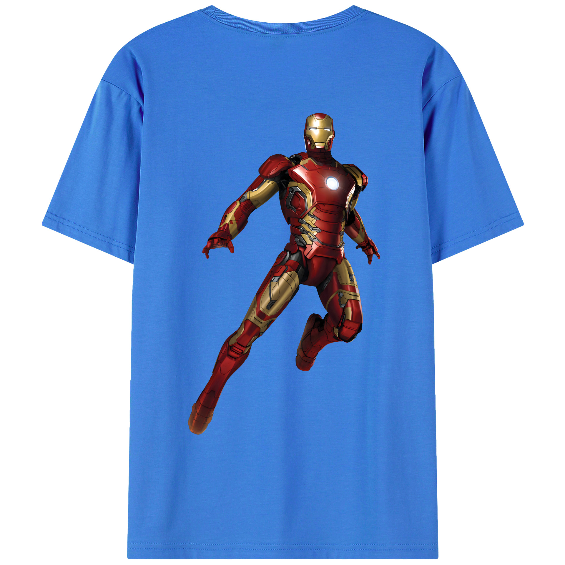 （画像用） アベンジャーズ The Avengers 綿100％ メンズ半袖Tシャツ（バックプリント） 通気性