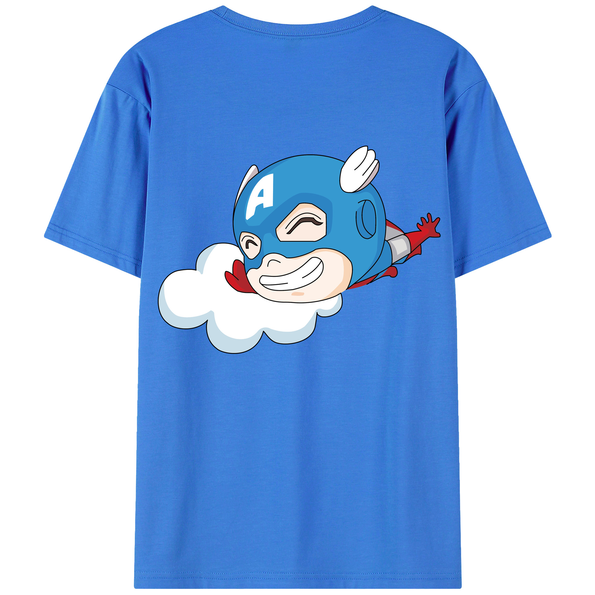 （画像用） アベンジャーズ The Avengers 綿100％ メンズ半袖Tシャツ（バックプリント） 通気性