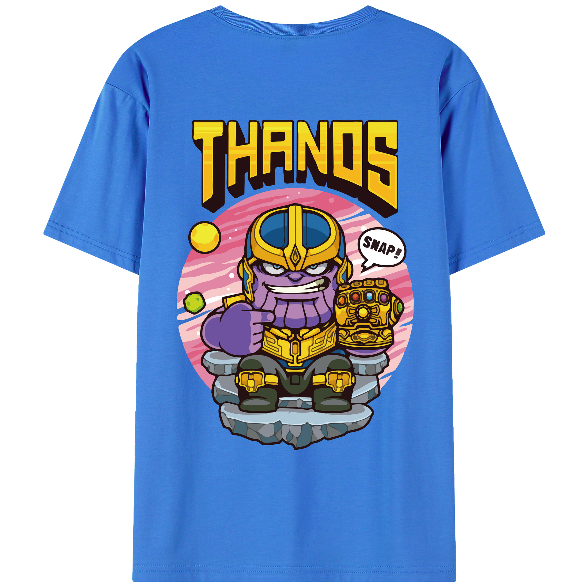 （画像用） アベンジャーズ The Avengers 綿100％ メンズ半袖Tシャツ（バックプリント） 通気性