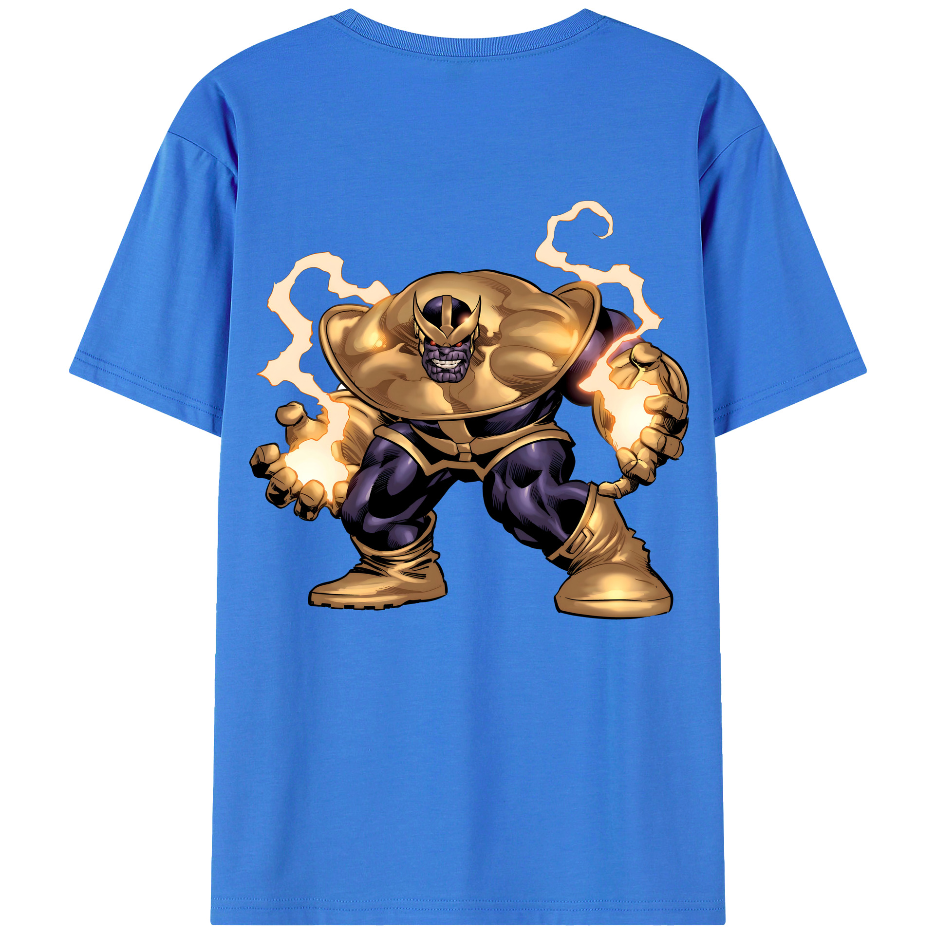 （画像用） アベンジャーズ The Avengers 綿100％ メンズ半袖Tシャツ（バックプリント） 通気性