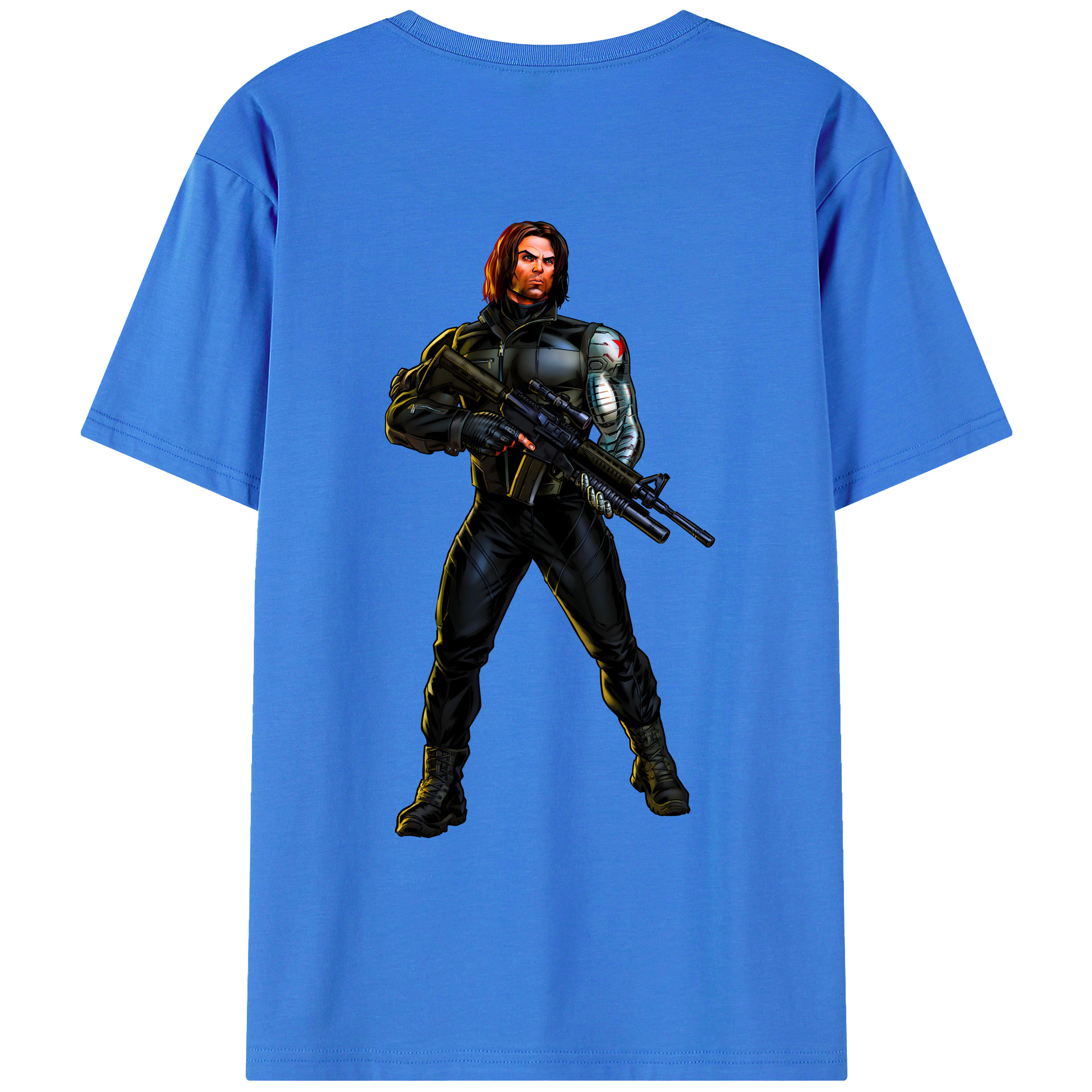 （画像用） アベンジャーズ The Avengers 綿100％ メンズ半袖Tシャツ（バックプリント） 通気性