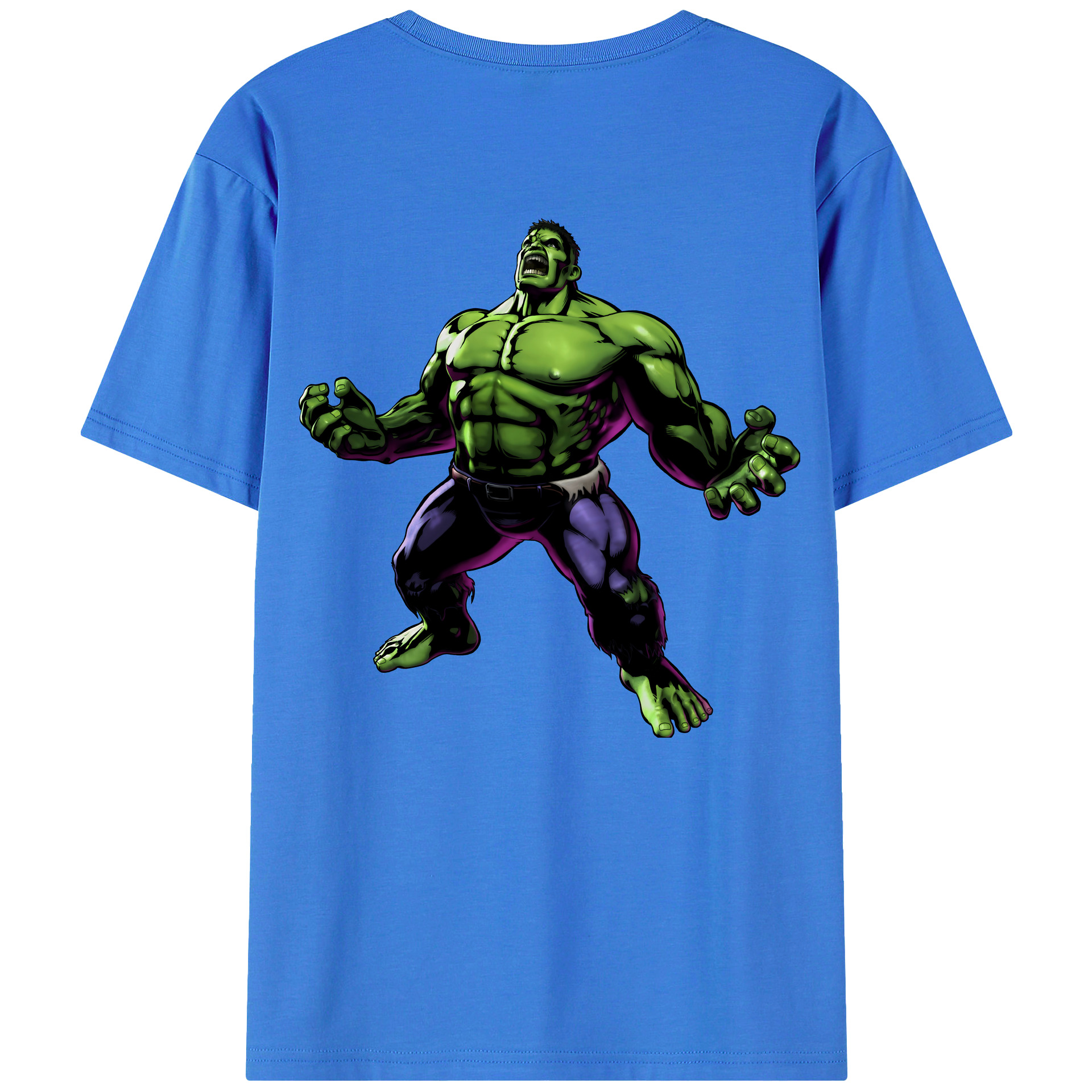 （画像用） アベンジャーズ The Avengers 綿100％ メンズ半袖Tシャツ（バックプリント） 通気性