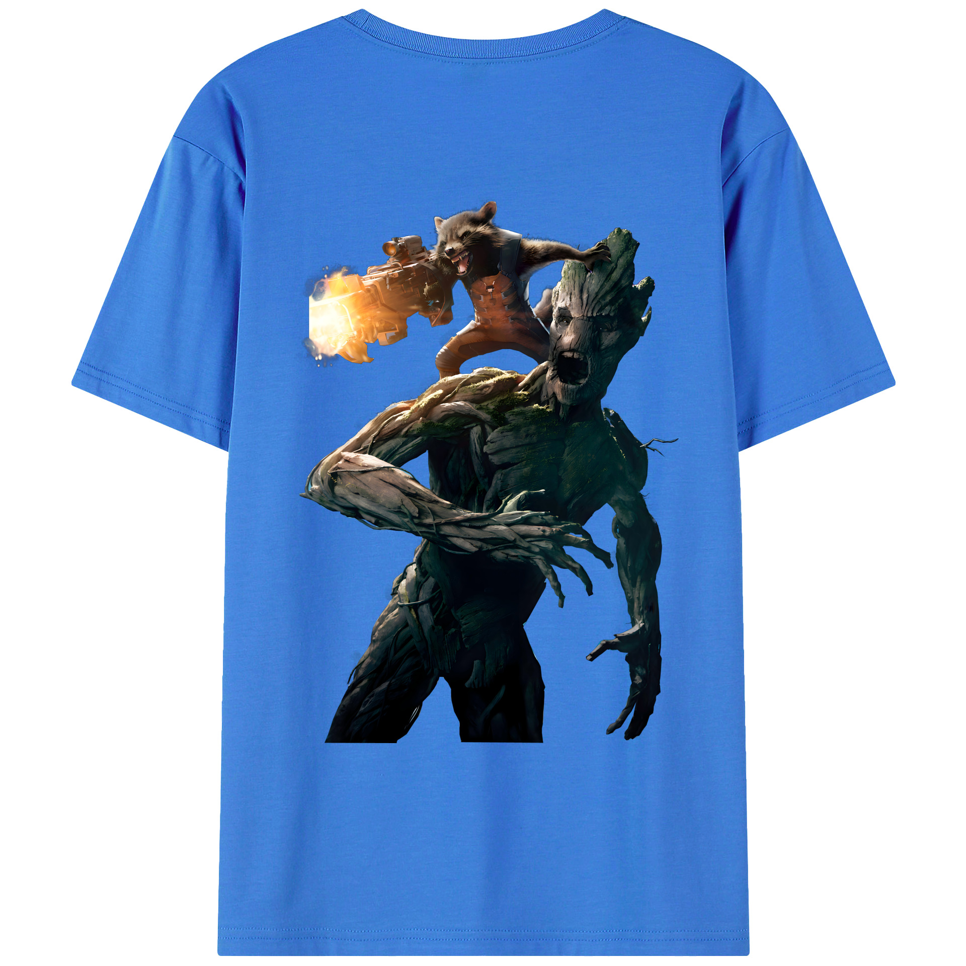 （画像用） アベンジャーズ The Avengers 綿100％ メンズ半袖Tシャツ（バックプリント） 通気性