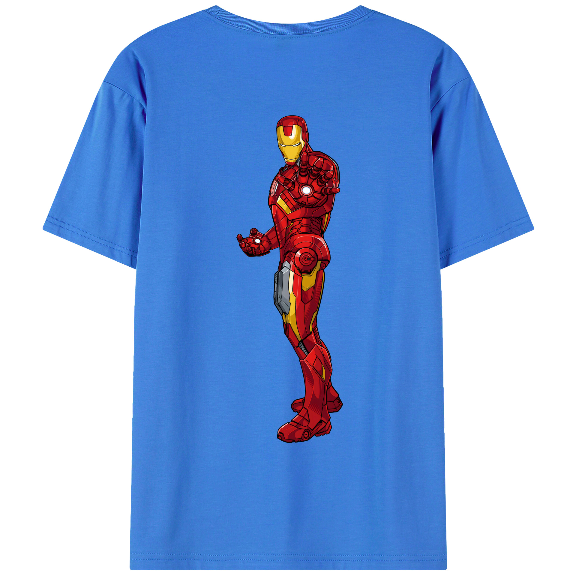 （画像用） アベンジャーズ The Avengers 綿100％ メンズ半袖Tシャツ（バックプリント） 通気性