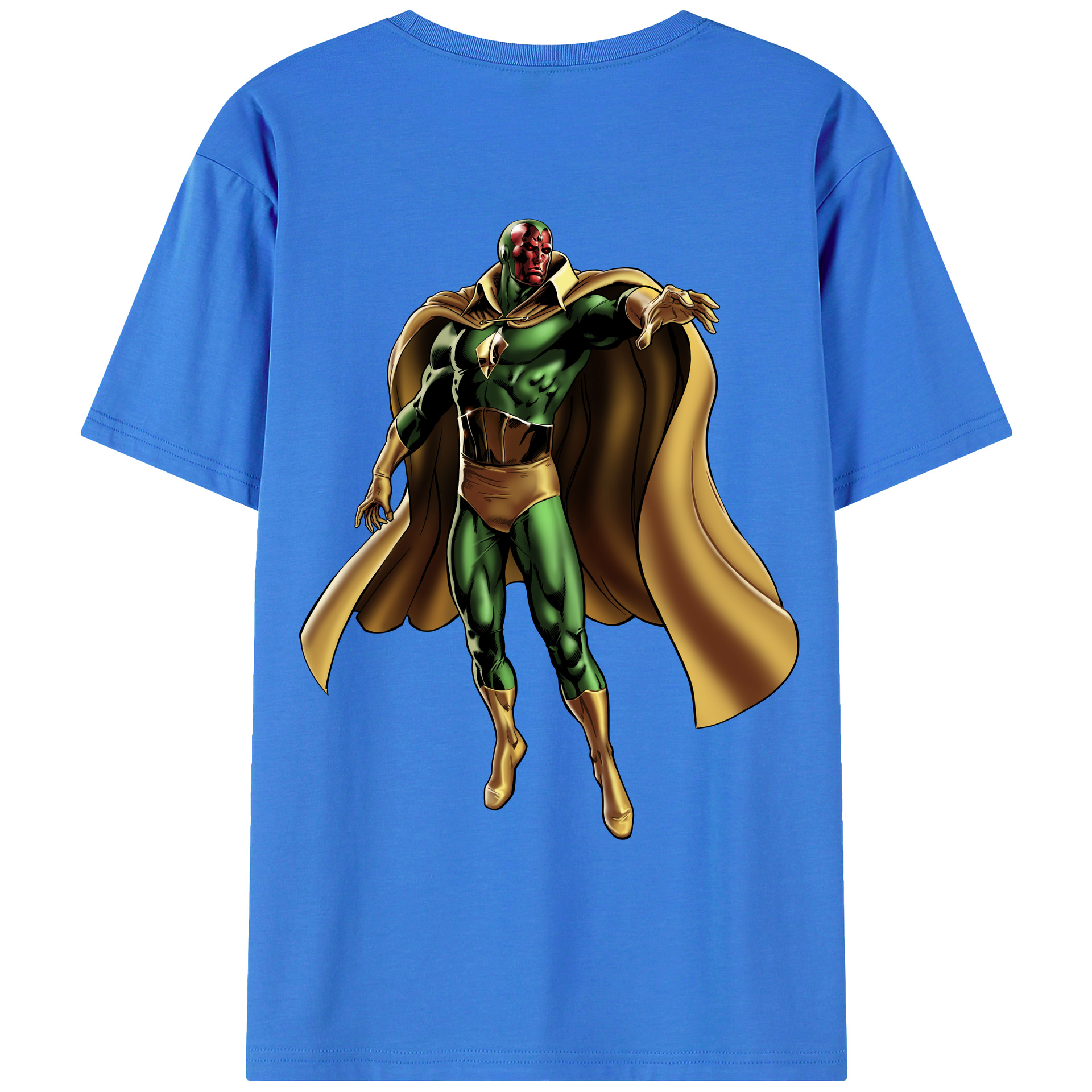 （画像用） アベンジャーズ The Avengers 綿100％ メンズ半袖Tシャツ（バックプリント） 通気性