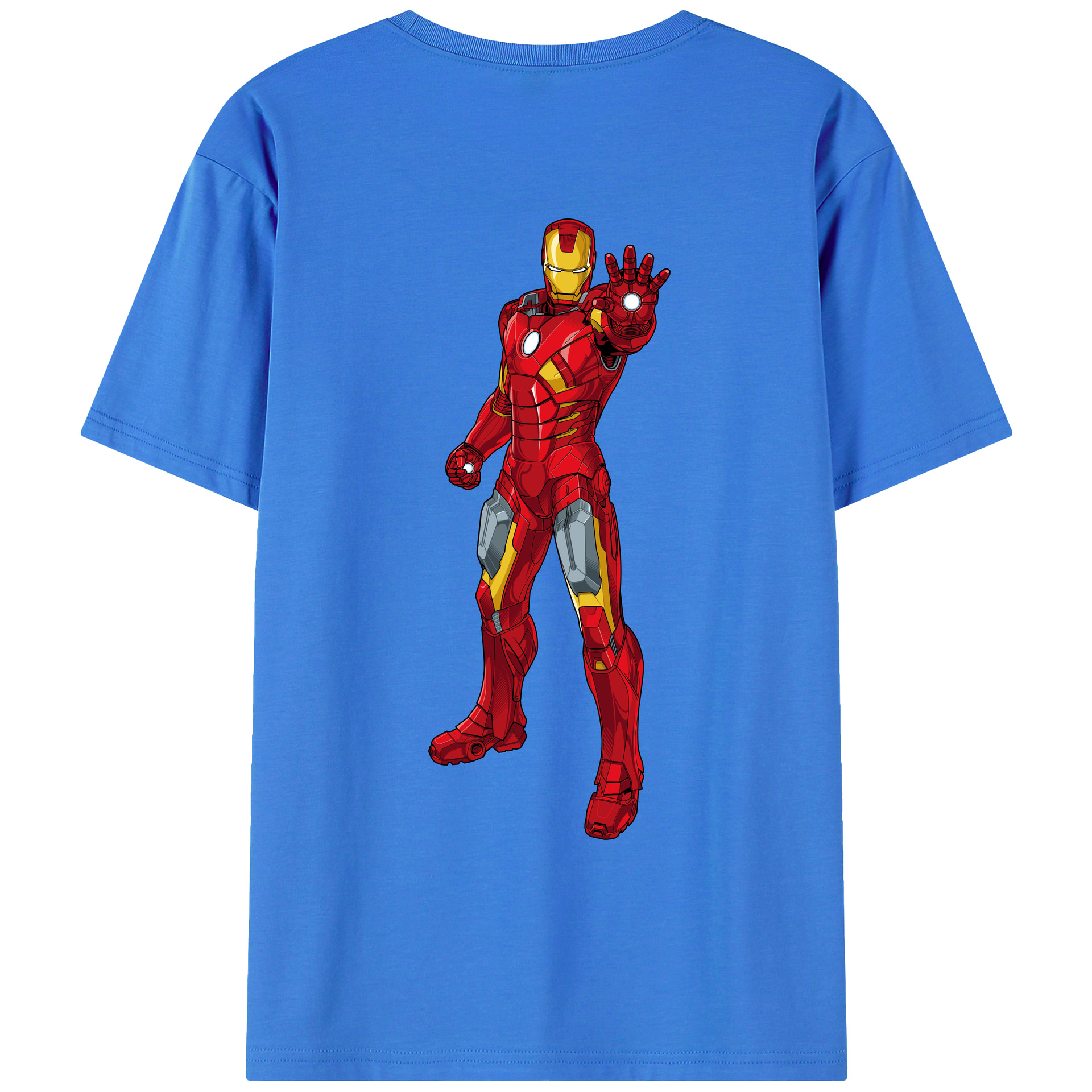 （画像用） アベンジャーズ The Avengers 綿100％ メンズ半袖Tシャツ（バックプリント） 通気性