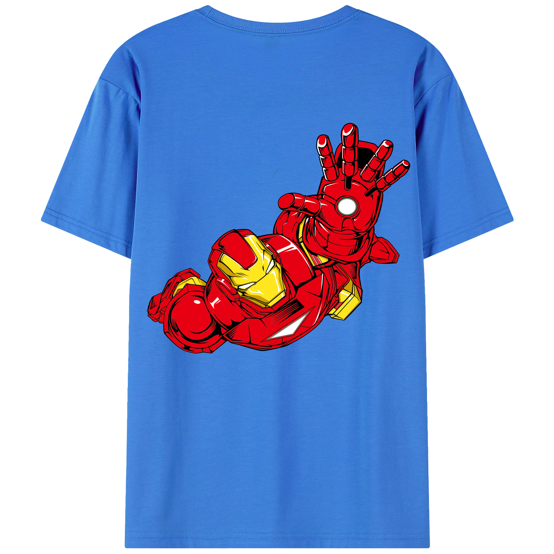 （画像用） アベンジャーズ The Avengers 綿100％ メンズ半袖Tシャツ（バックプリント） 通気性
