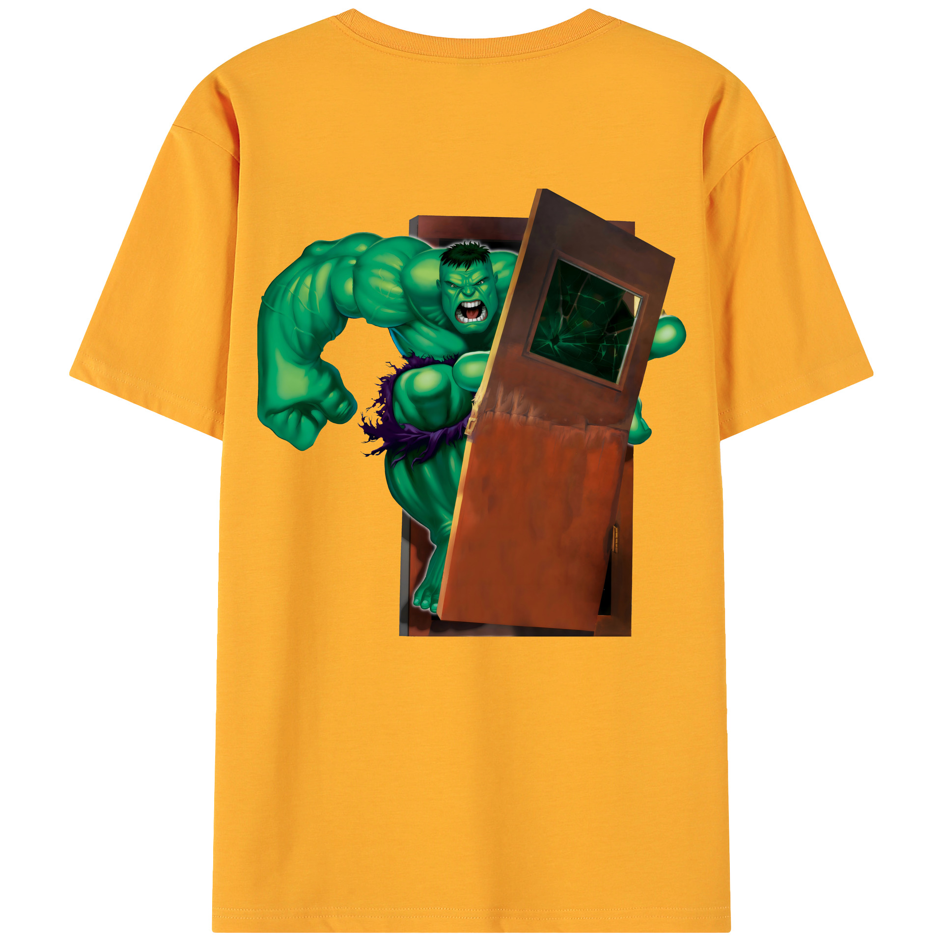 （画像用） アベンジャーズ The Avengers 綿100％ メンズ半袖Tシャツ（バックプリント） 通気性