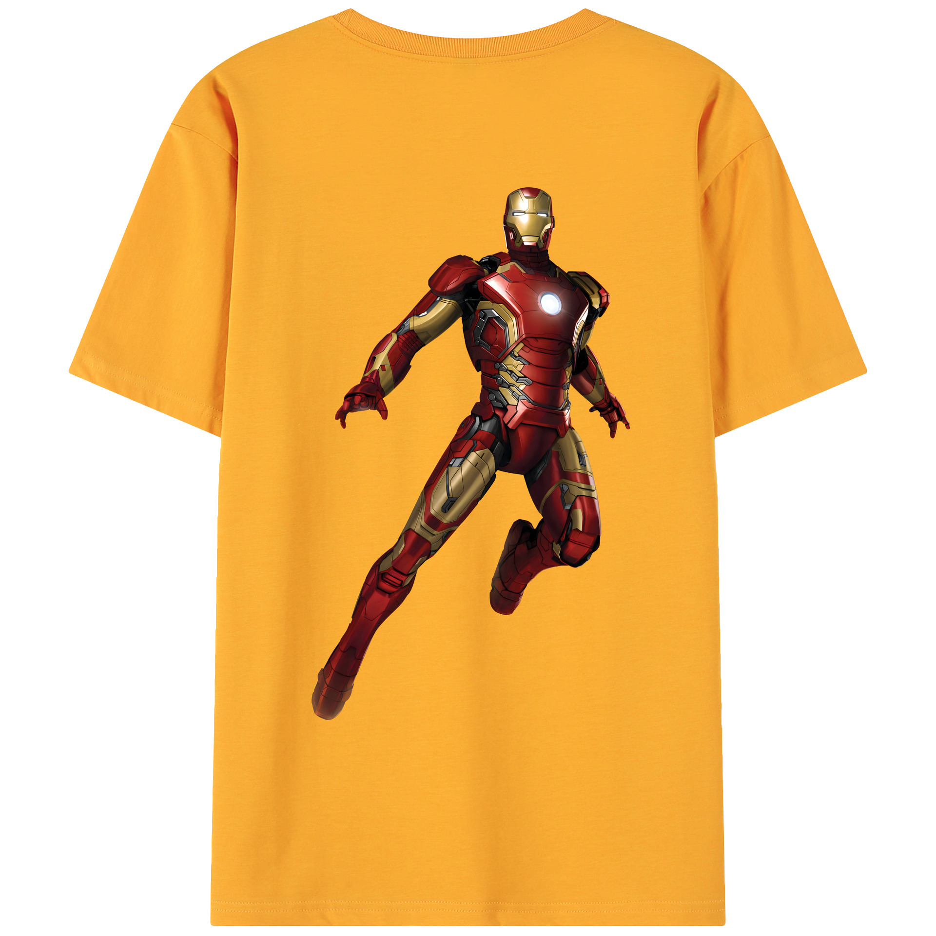 （画像用） アベンジャーズ The Avengers 綿100％ メンズ半袖Tシャツ（バックプリント） 通気性