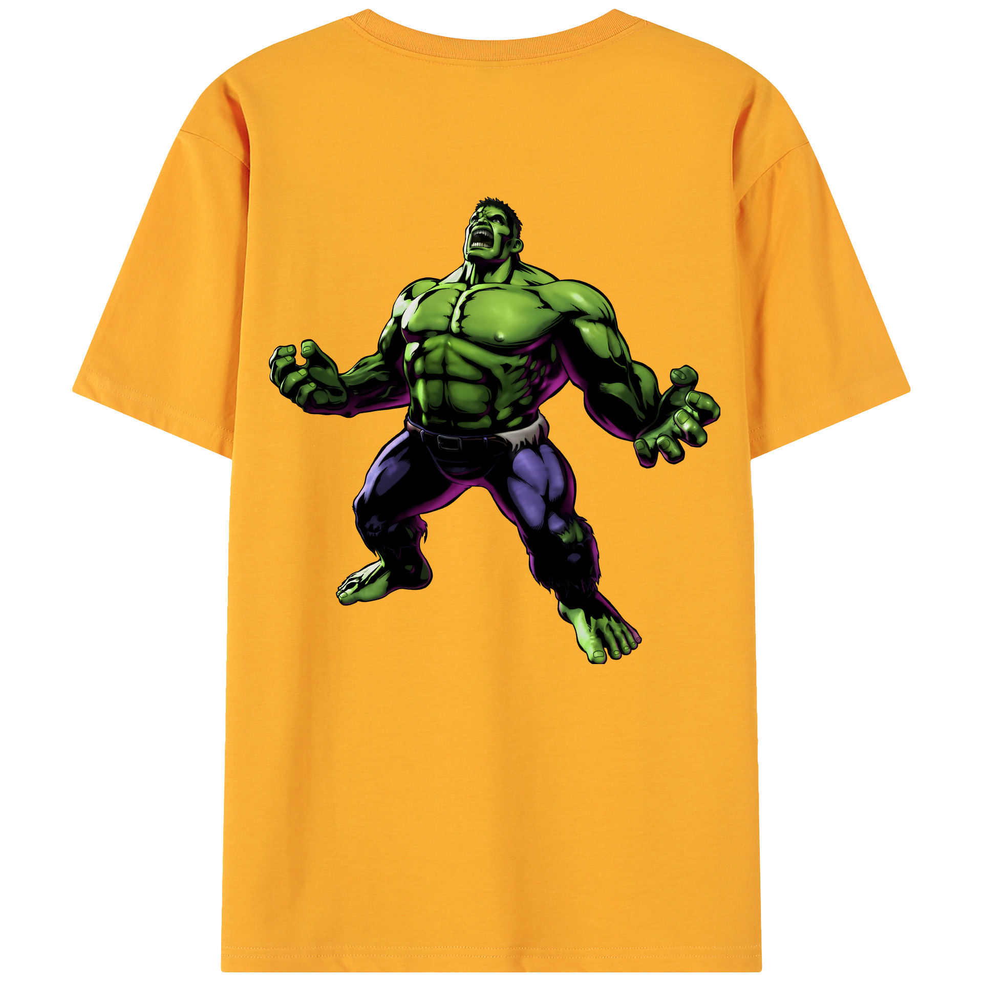 （画像用） アベンジャーズ The Avengers 綿100％ メンズ半袖Tシャツ（バックプリント） 通気性